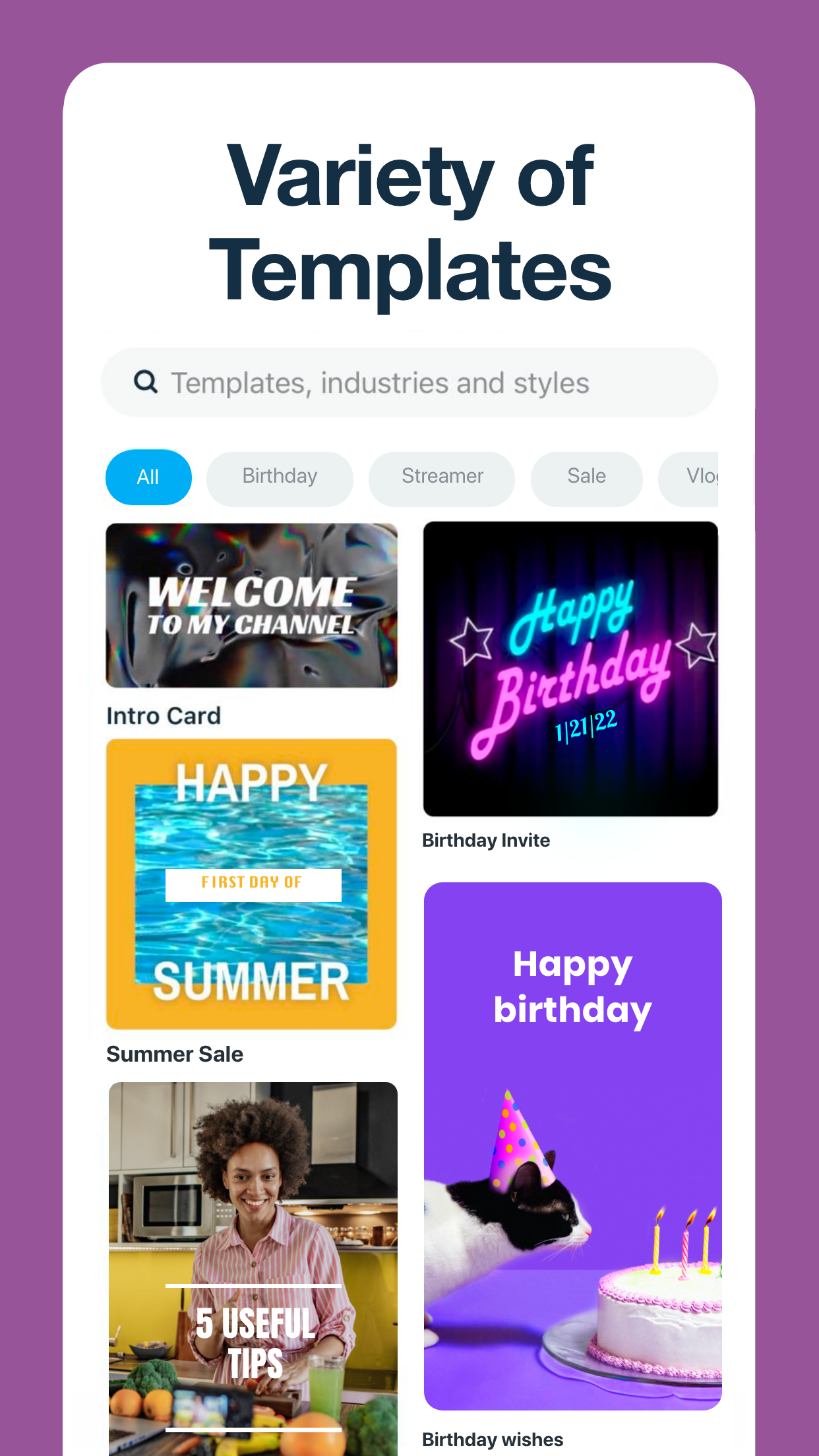 اسکرین شات 7 برنامه Vimeo Create