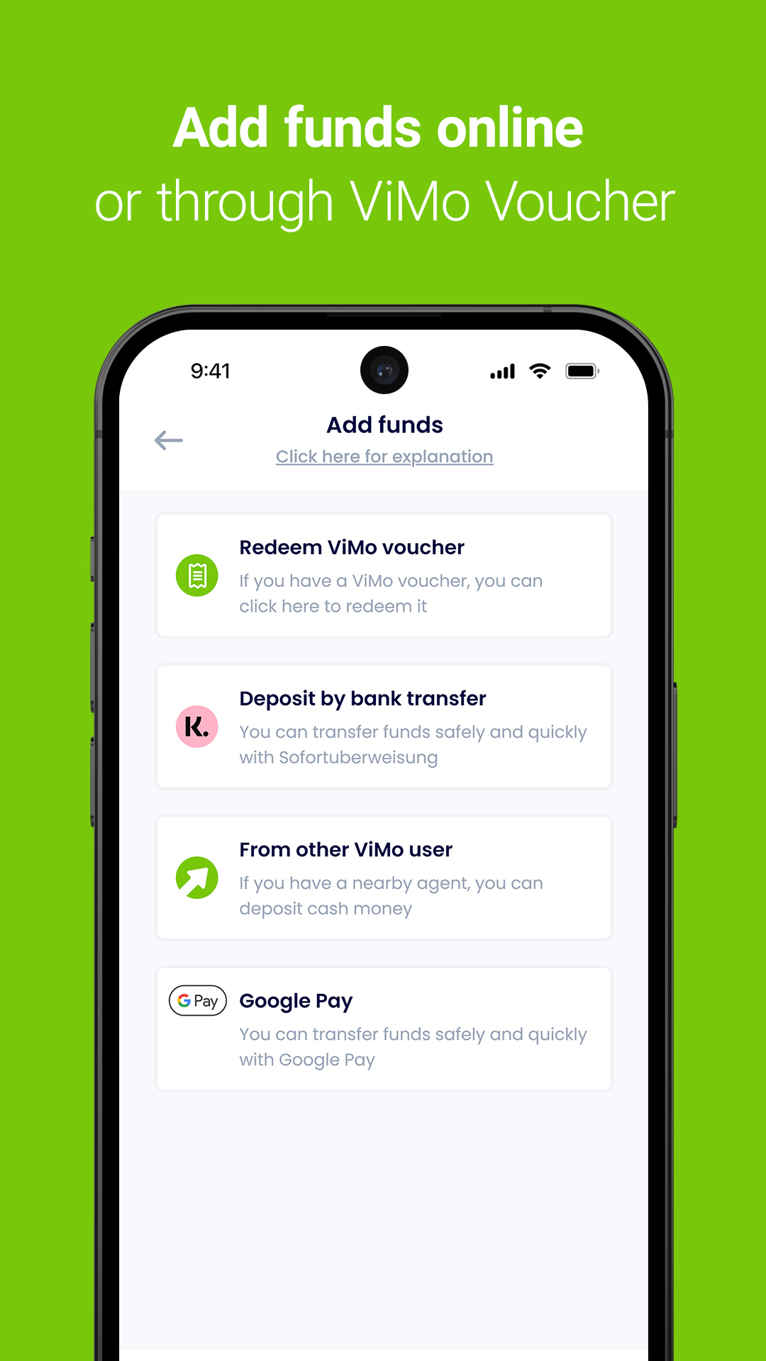 اسکرین شات 6 برنامه ViMo – Cash out instantly