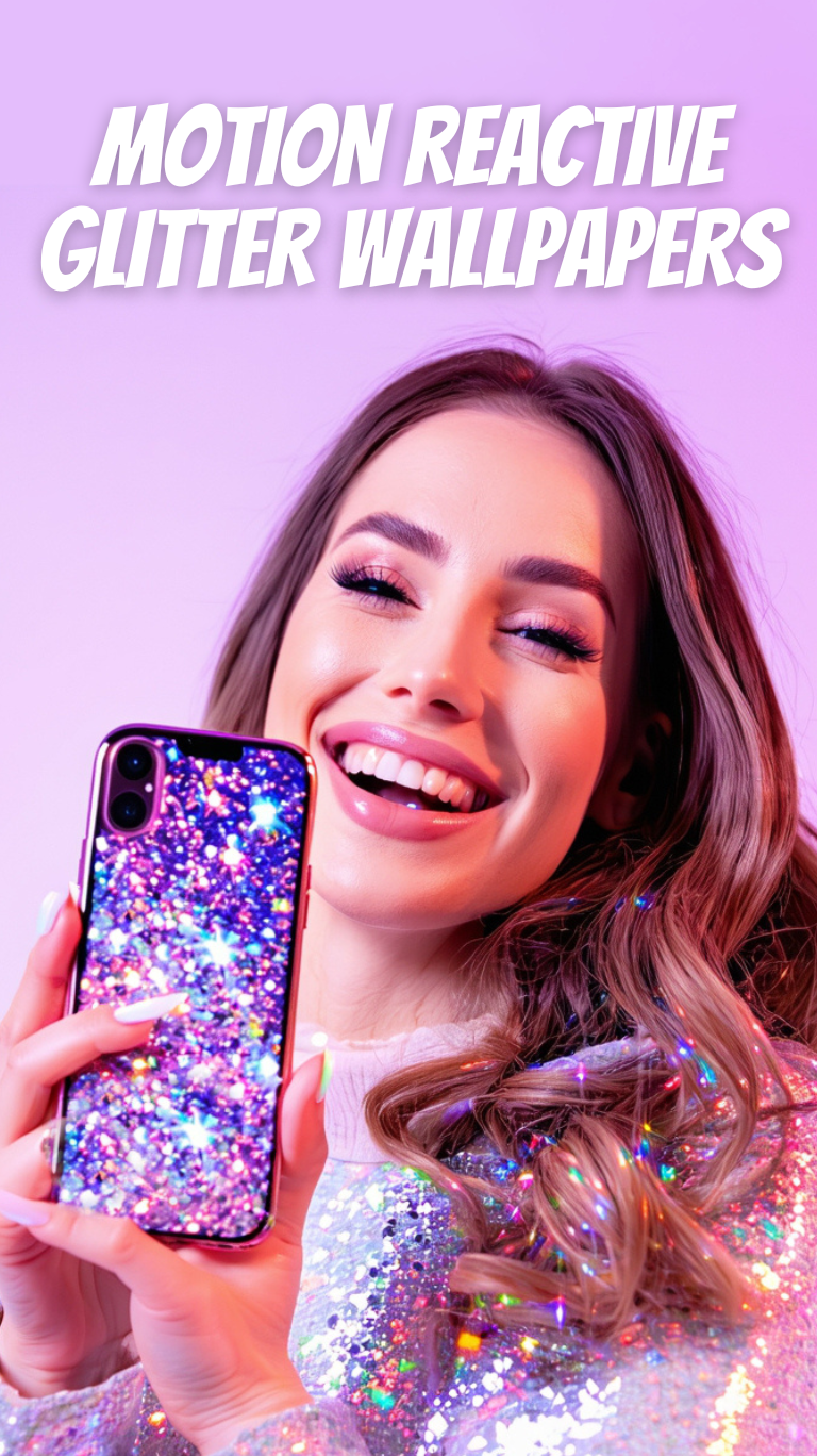 اسکرین شات 1 برنامه Glitter Live Wallpaper Glitzy