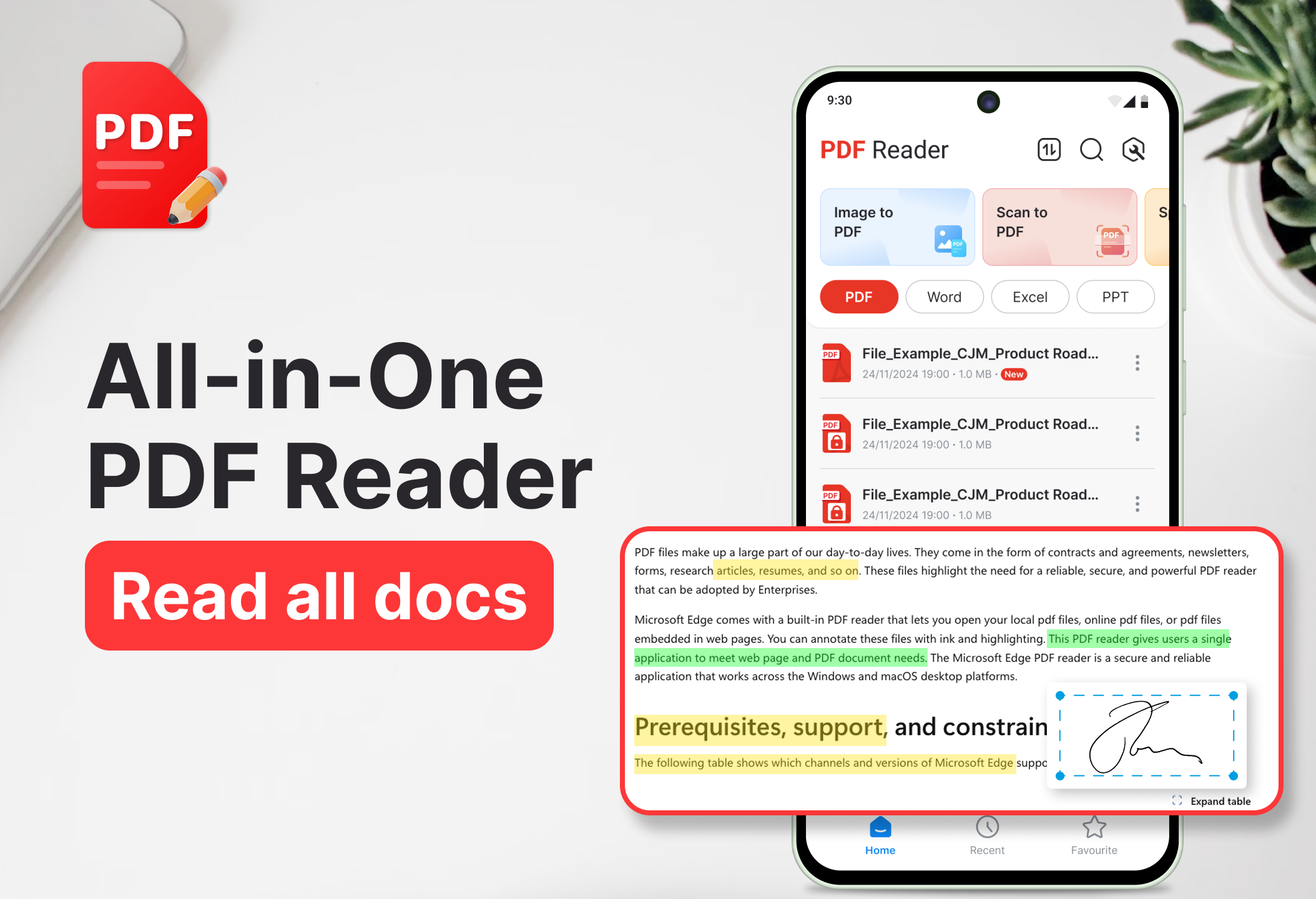 اسکرین شات 1 برنامه PDF Reader & PDF Viewer