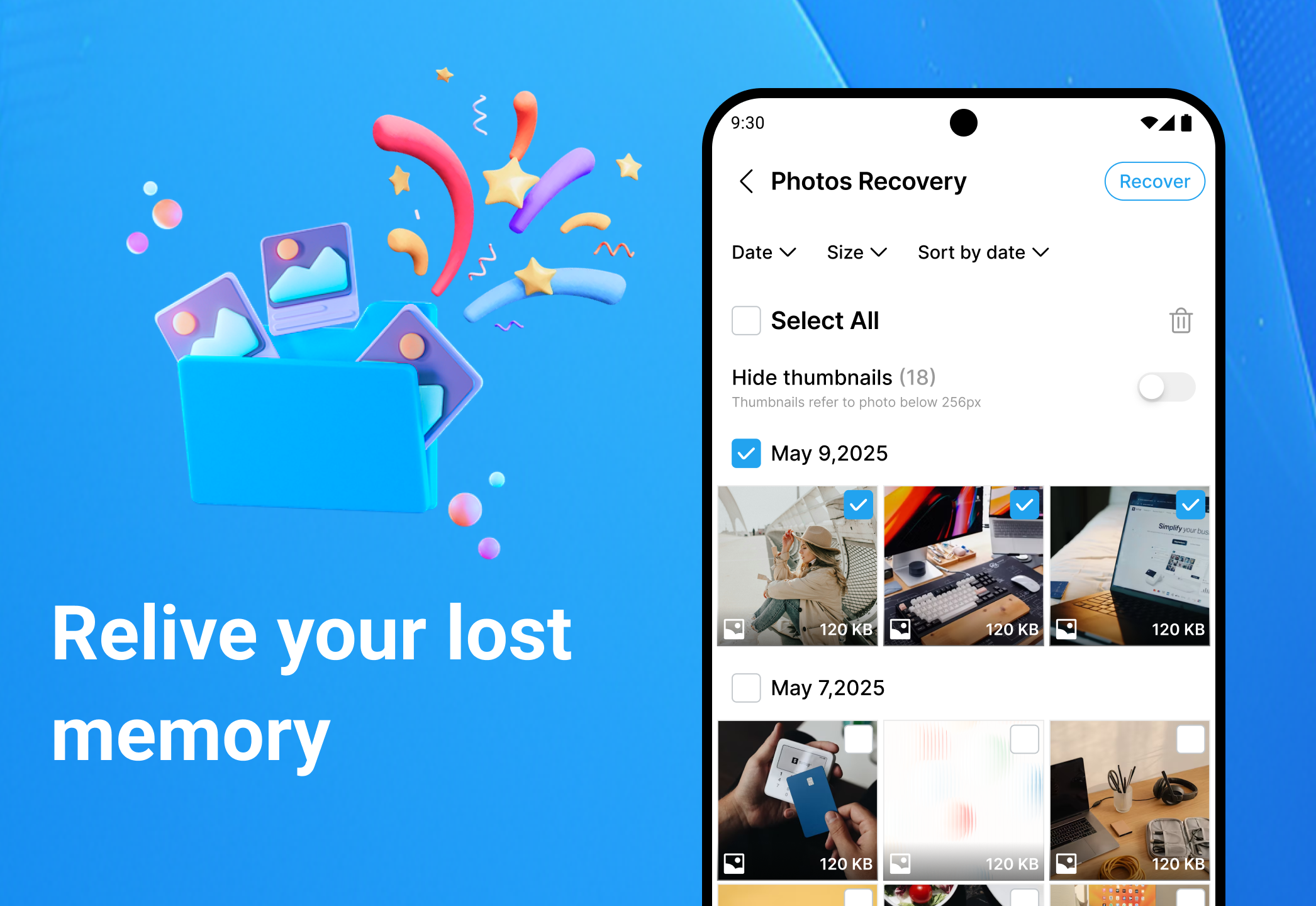 اسکرین شات 2 برنامه All Recovery Photos & Videos