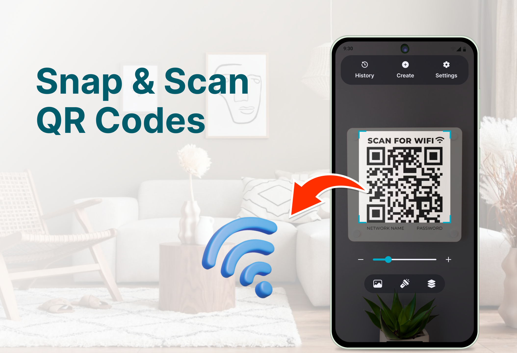 اسکرین شات 1 برنامه QR Code & Barcode Scanner