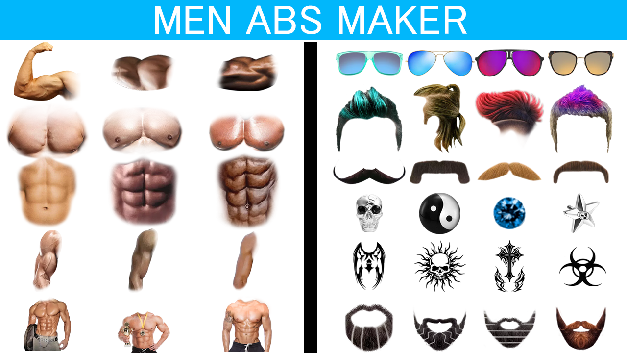 اسکرین شات 8 برنامه Man Abs Maker - Six Pack Photo