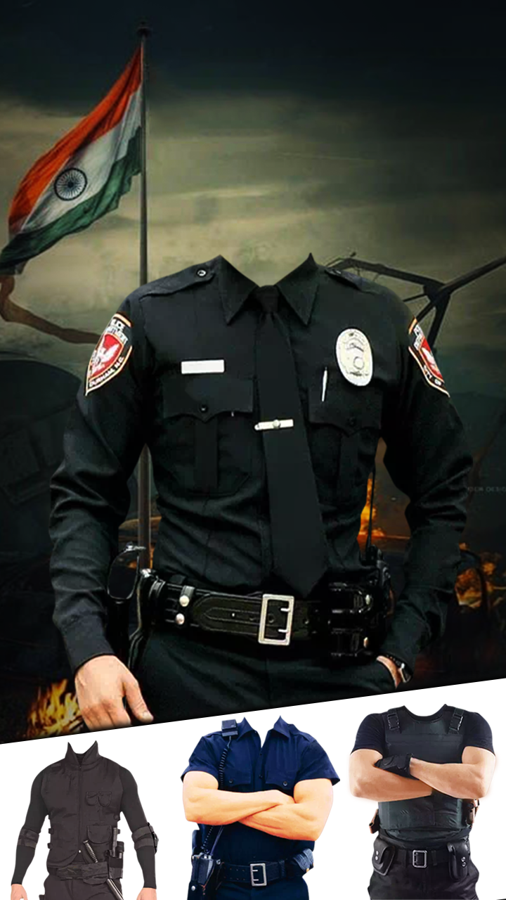 اسکرین شات 3 برنامه Police Photo Editor : Men & Wo