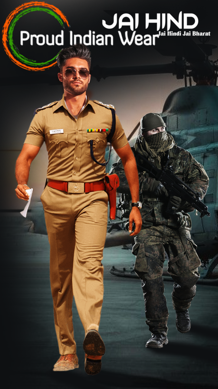 اسکرین شات 2 برنامه Police Photo Editor : Men & Wo