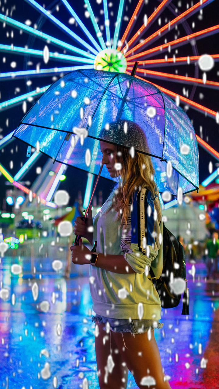 اسکرین شات 2 برنامه Rain Photo Editor : Rain Overl