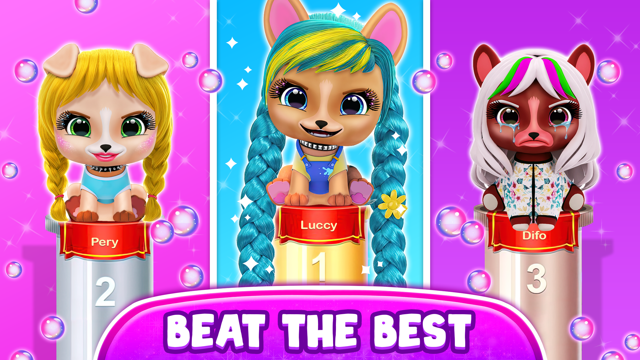 اسکرین شات 3 بازی Vip Pet : Color Hair Salon