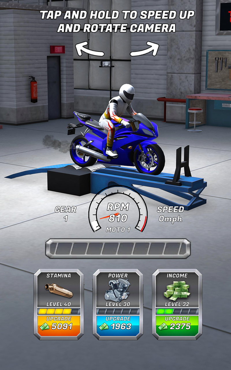 اسکرین شات 1 بازی Drag Race: Motorcycles Tuning
