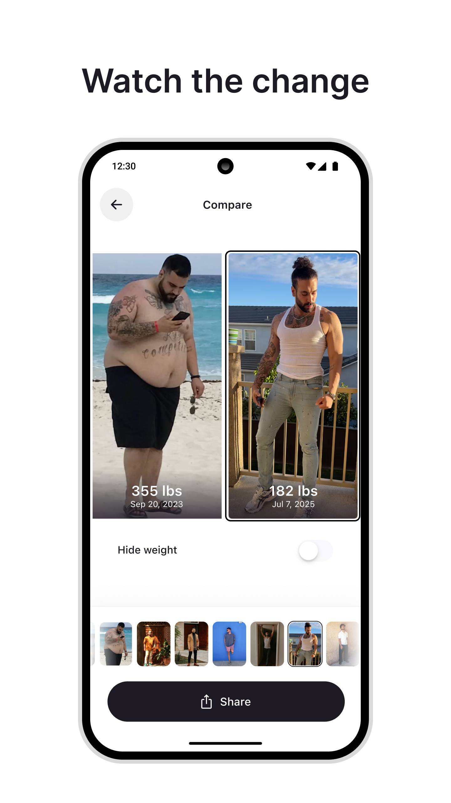 اسکرین شات 5 برنامه Cal AI - Food Calorie Tracker