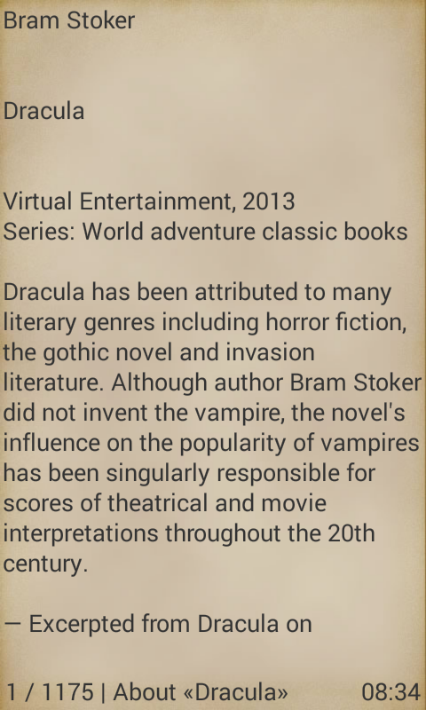 اسکرین شات 2 برنامه Dracula by Bram Stoker