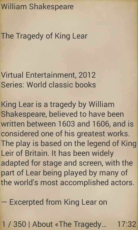 اسکرین شات 2 برنامه The Tragedy of King Lear