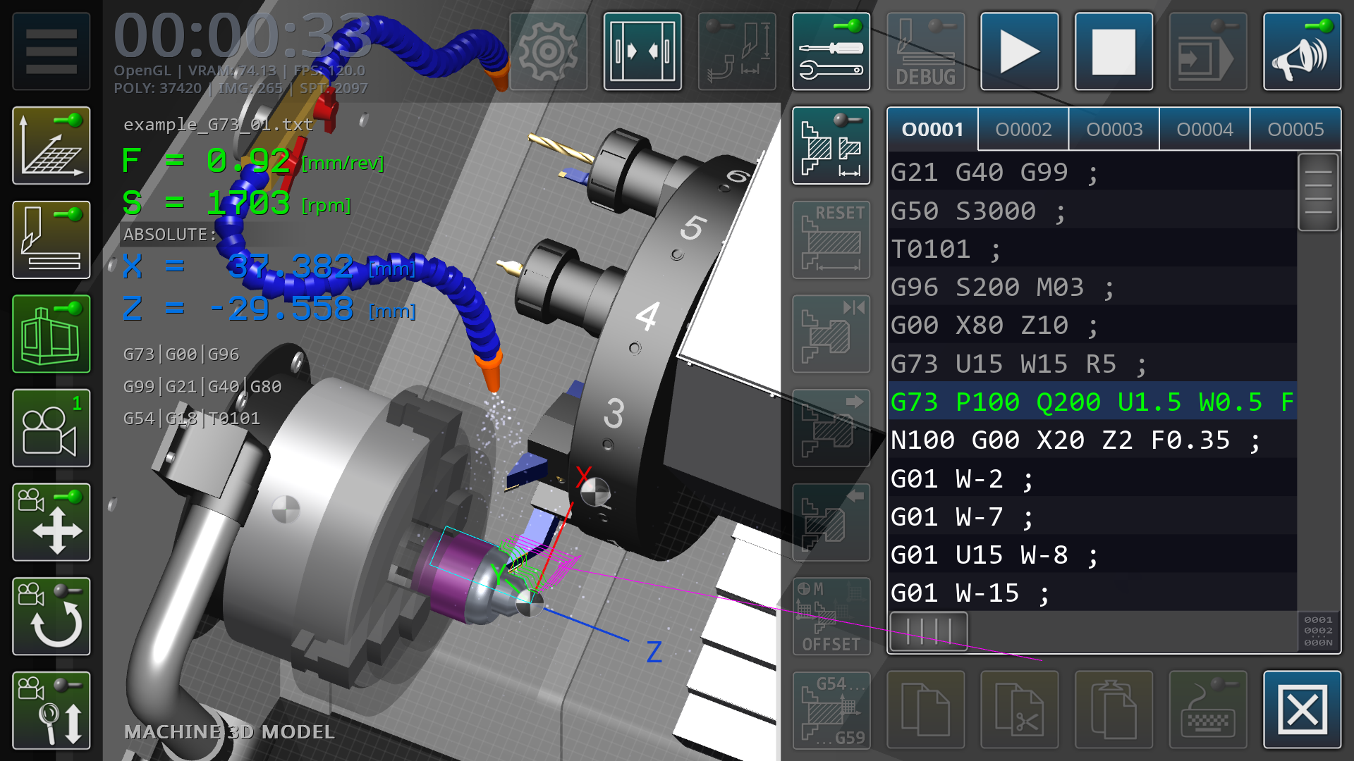 اسکرین شات 6 برنامه CNC Simulator Lite