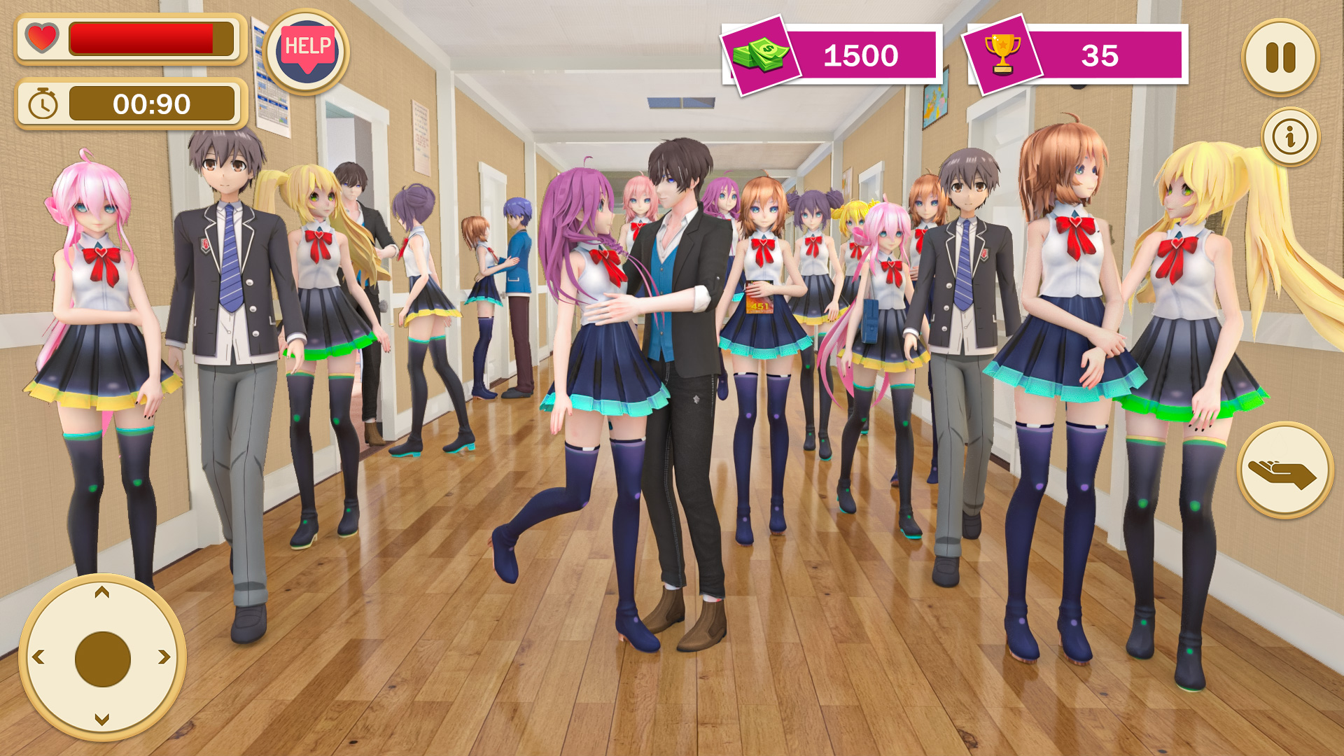 اسکرین شات 2 بازی High School Girl Life Sim 3D