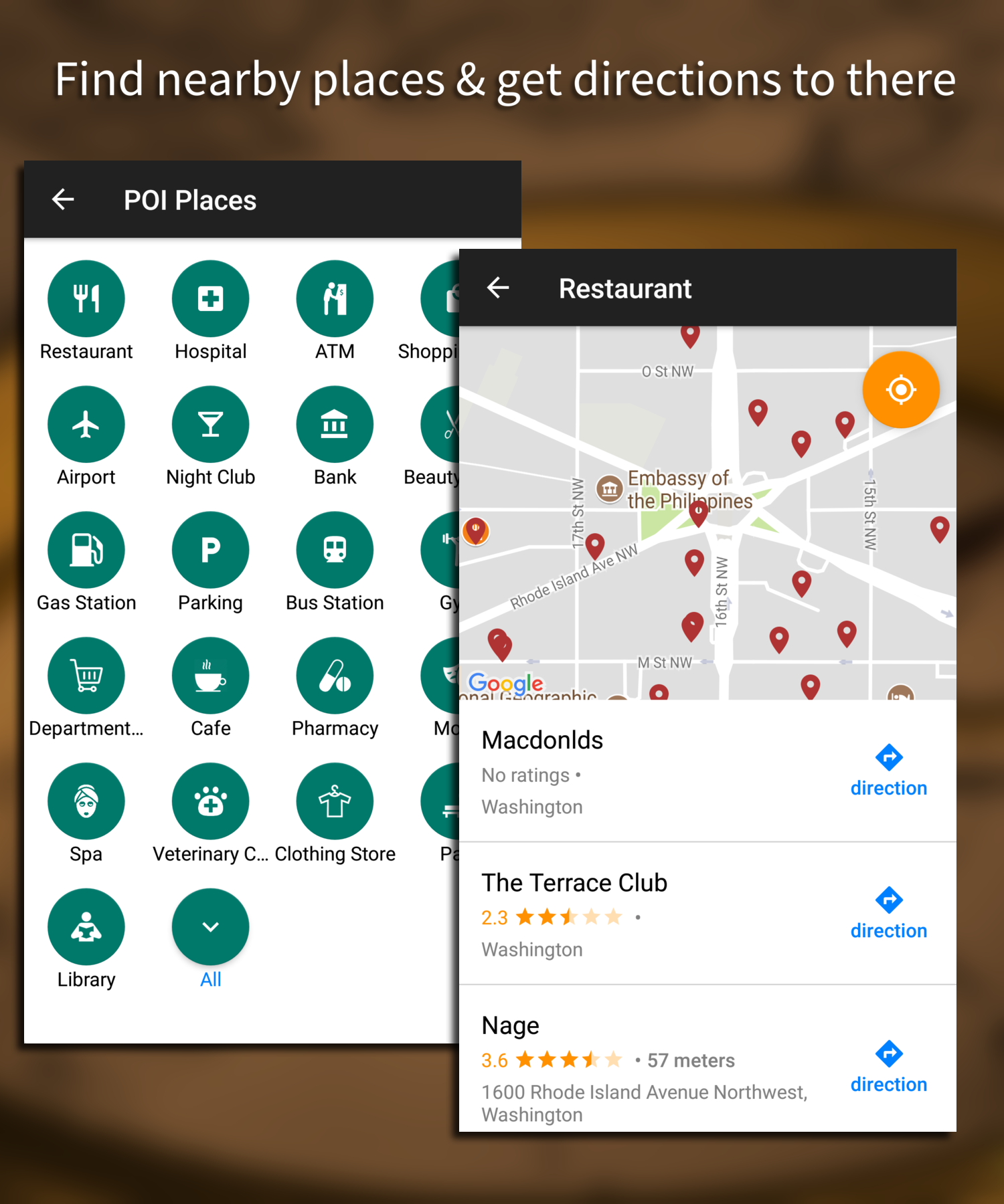 اسکرین شات 3 برنامه Driving Route Finder™ - Find GPS Location & Routes