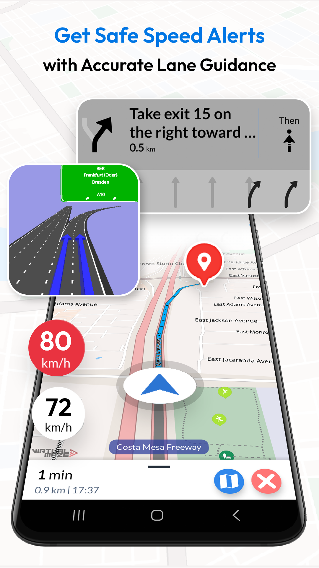 اسکرین شات 1 برنامه Offline Map Navigation