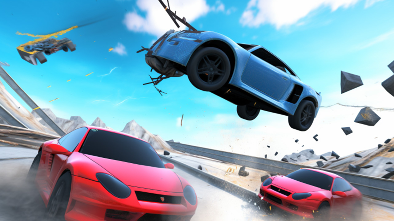 اسکرین شات 2 برنامه Derby Car Stunt Racing Games