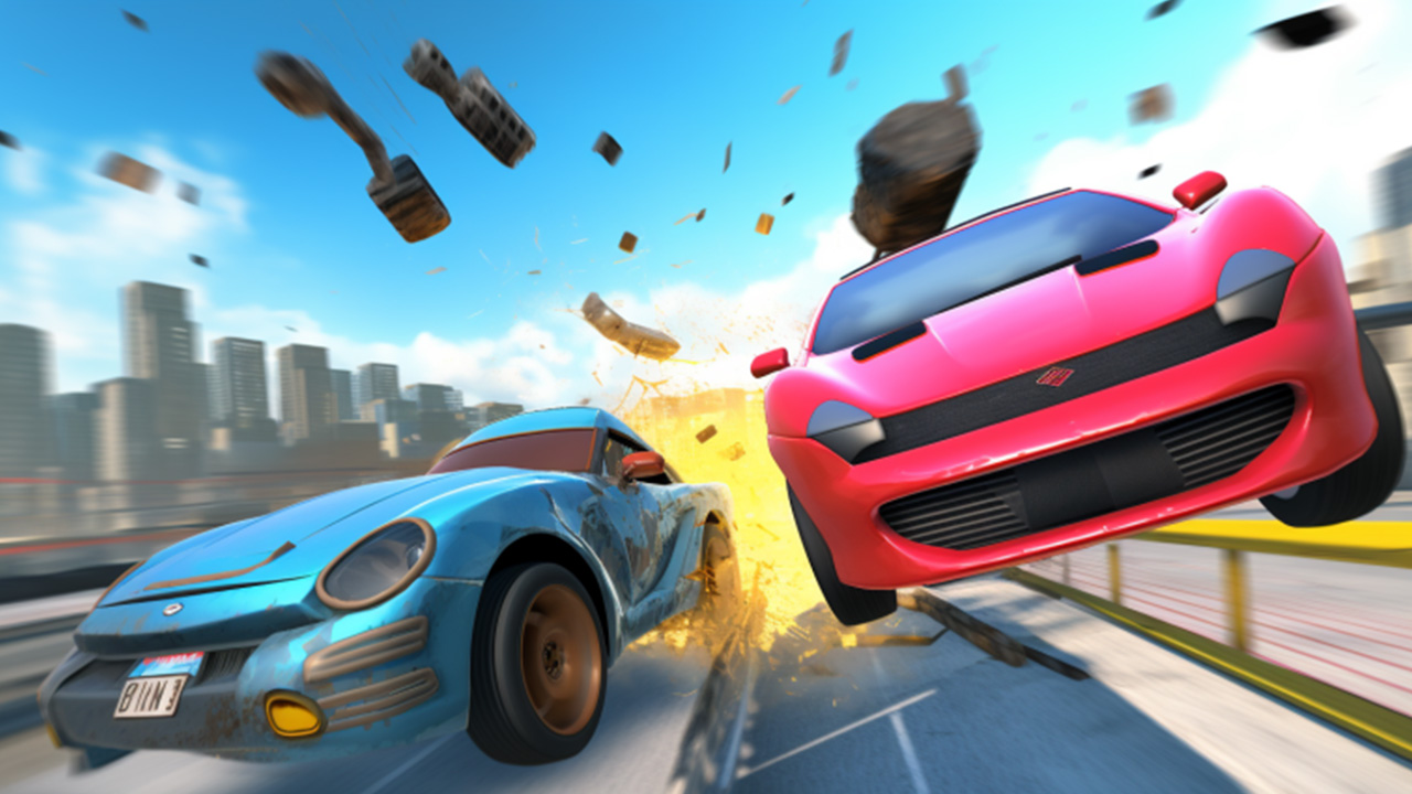 اسکرین شات 3 برنامه Derby Car Stunt Racing Games