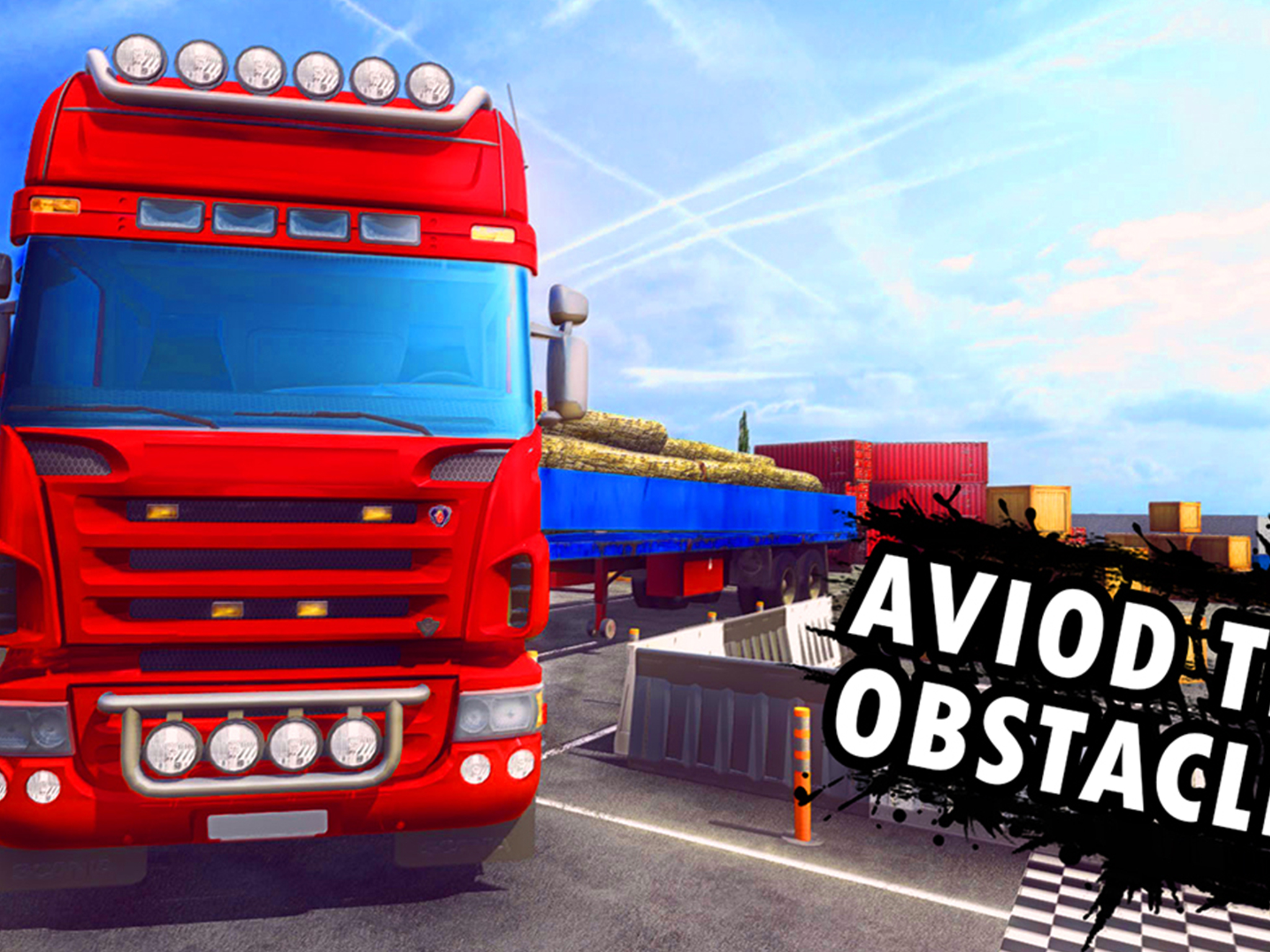 اسکرین شات 4 برنامه Cargo Truck Parking Games 3D