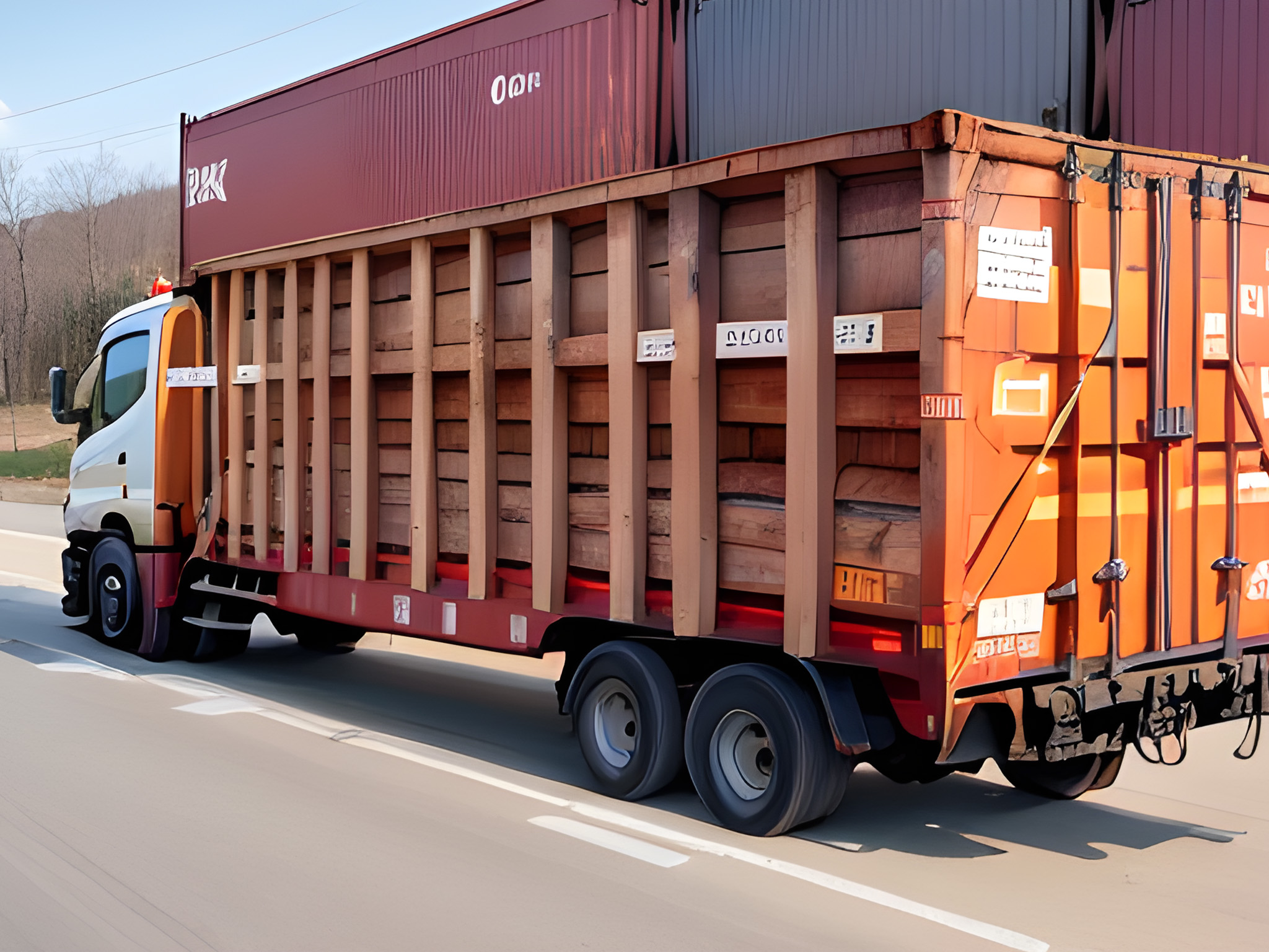 اسکرین شات 3 برنامه Cargo Truck Parking Games 3D