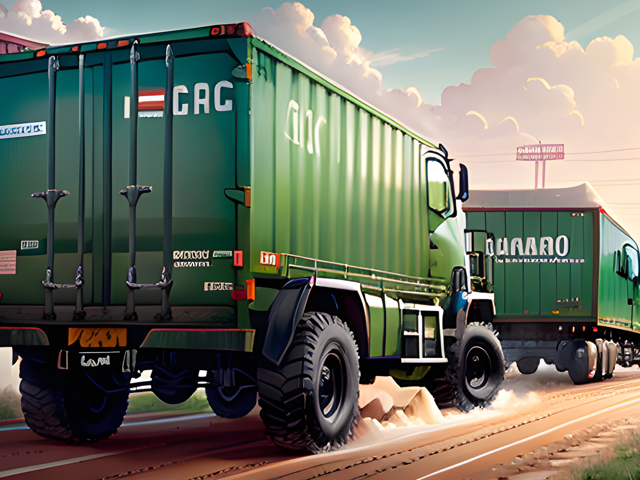 اسکرین شات 5 برنامه Cargo Truck Parking Games 3D