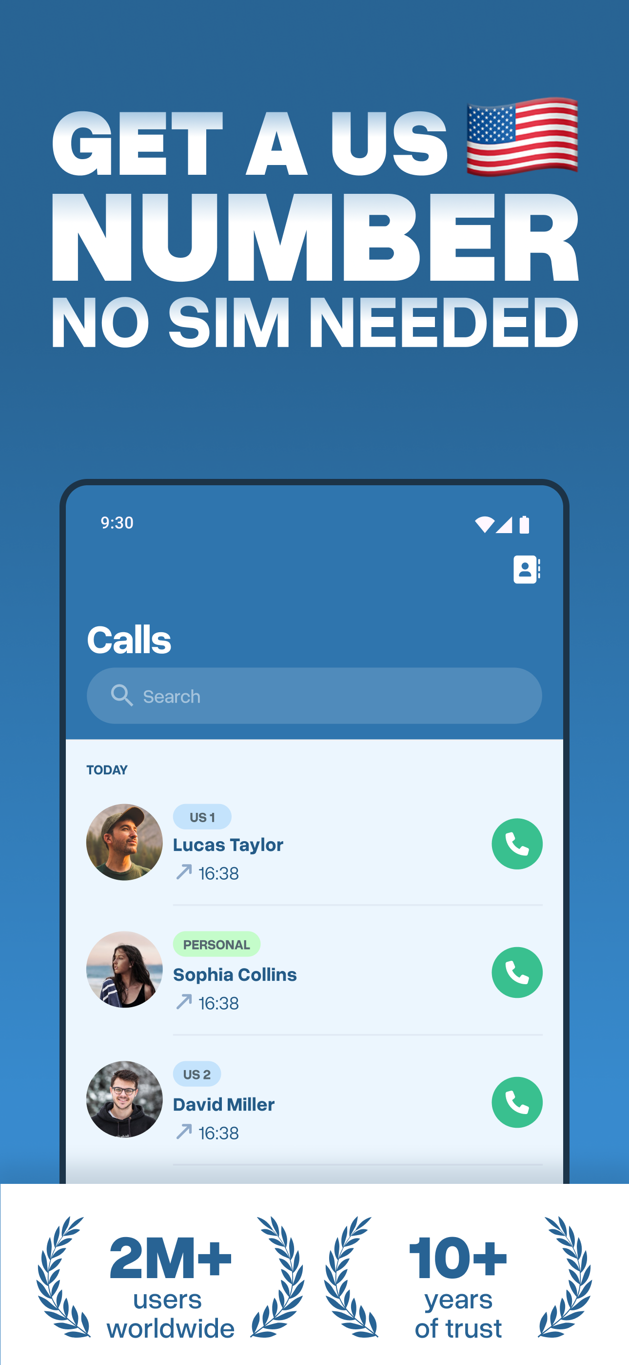 اسکرین شات 1 برنامه Virtual SIM