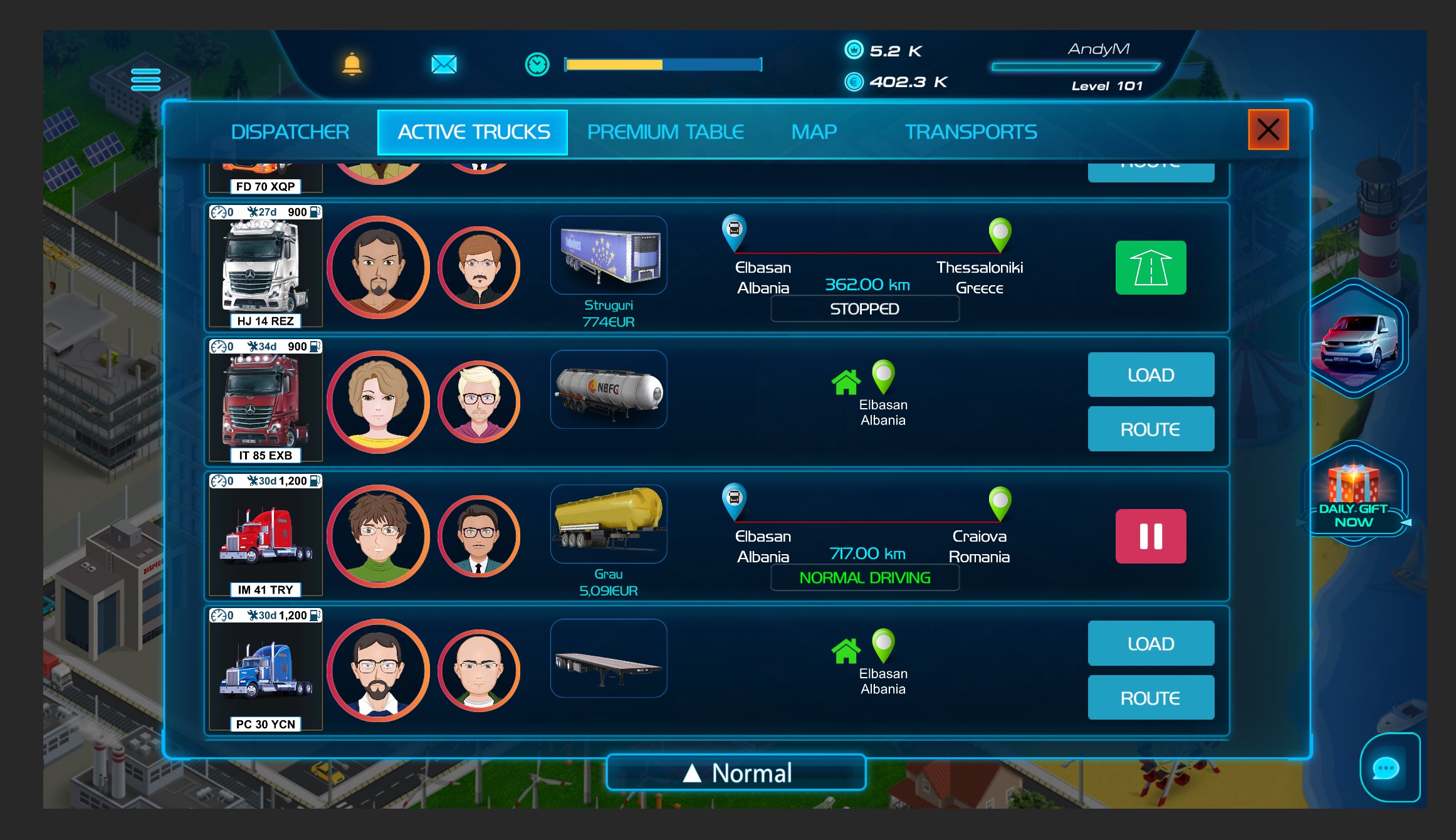 اسکرین شات 3 بازی Virtual Truck Manager 2 Tycoon