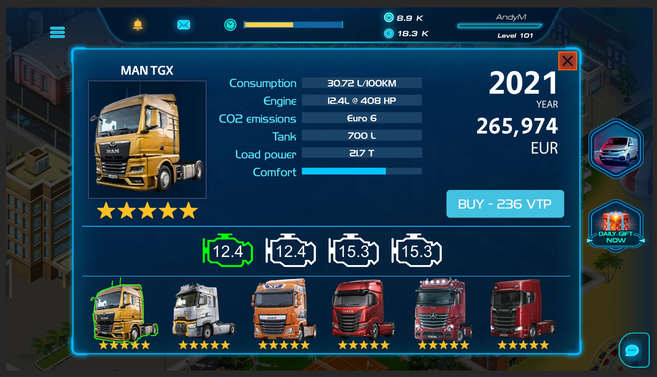 اسکرین شات 2 بازی Virtual Truck Manager 2 Tycoon