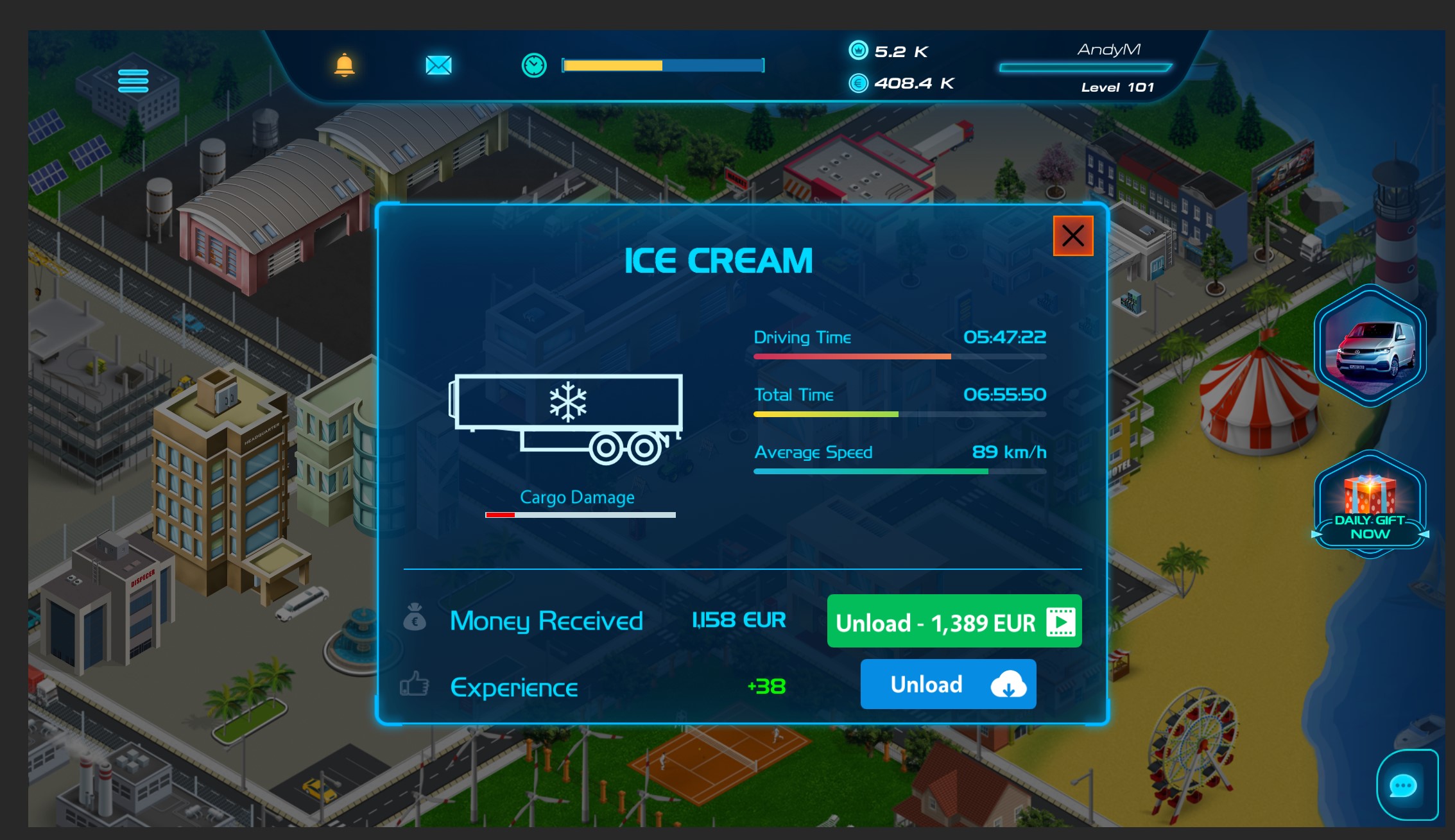 اسکرین شات 4 بازی Virtual Truck Manager 2 Tycoon