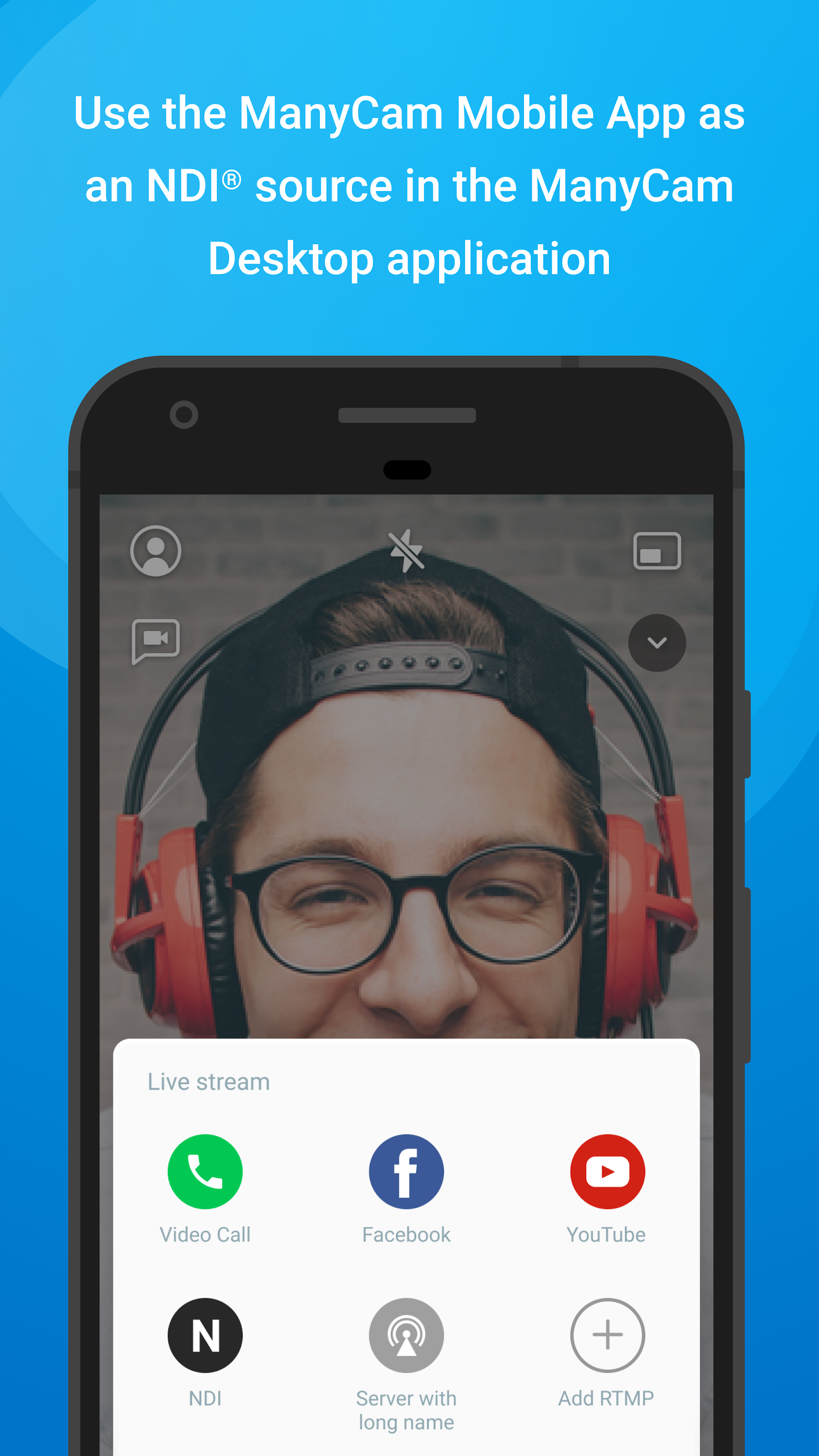 اسکرین شات 3 برنامه ManyCam - Easy live streaming