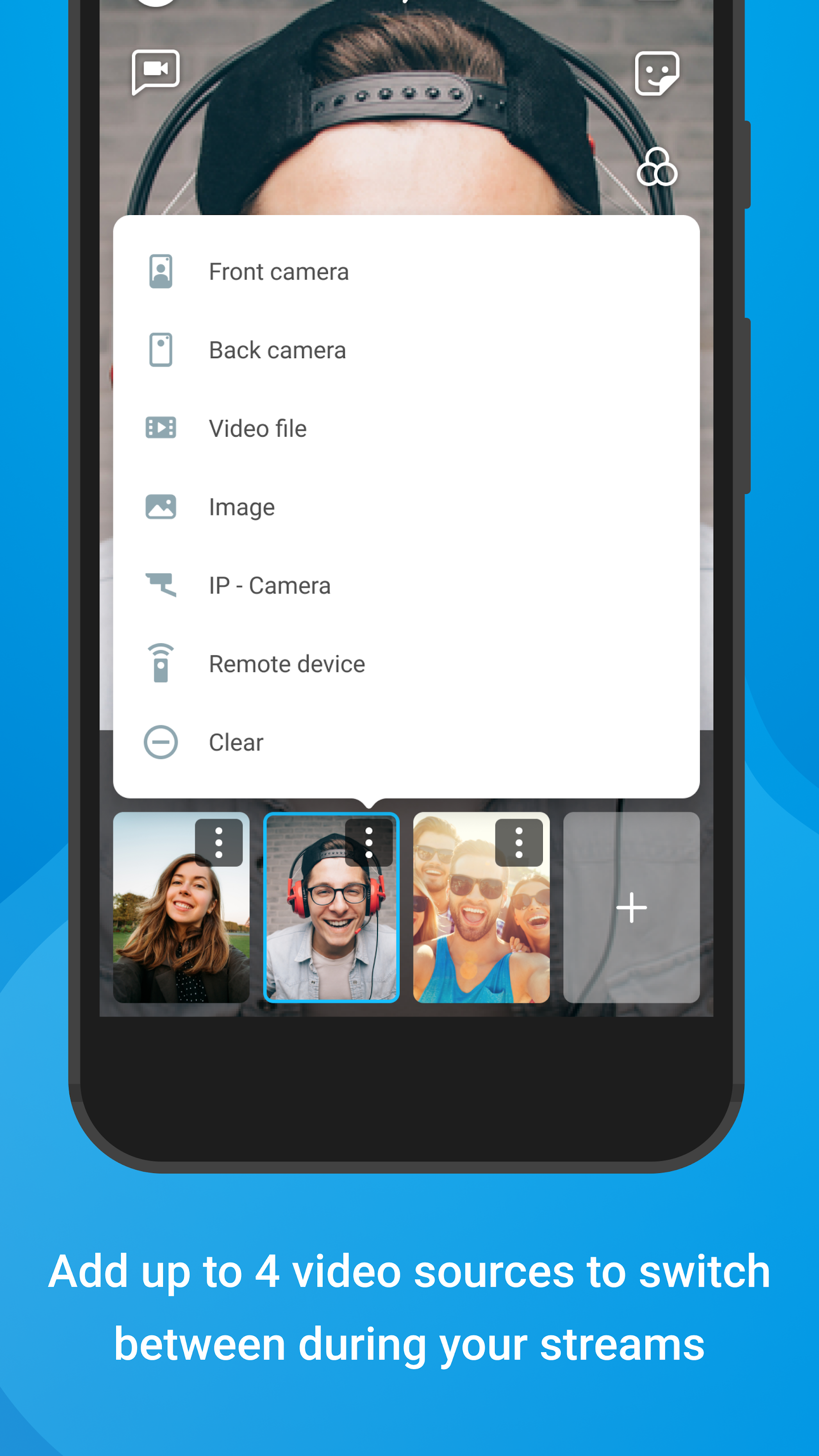 اسکرین شات 2 برنامه ManyCam - Easy live streaming