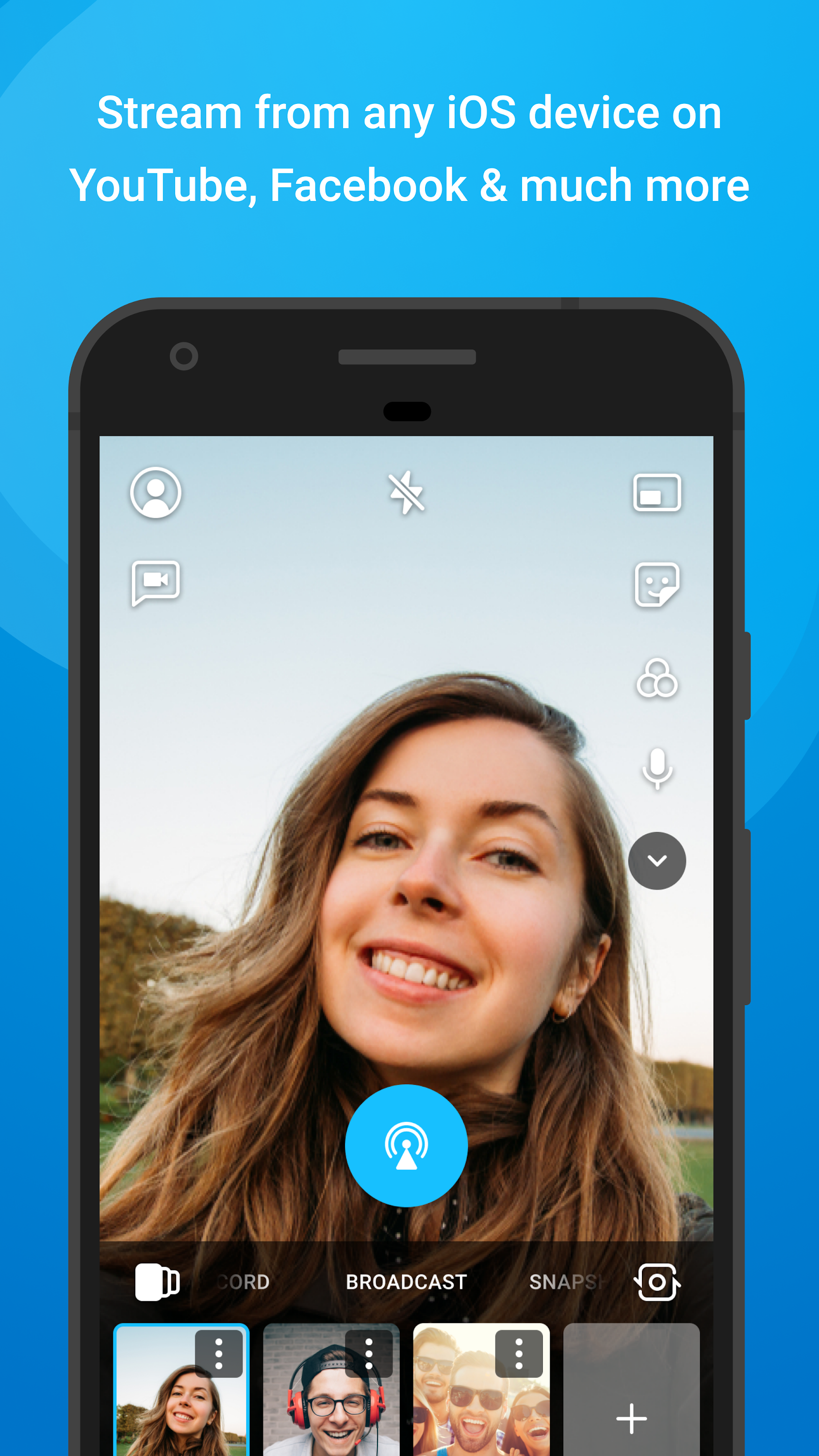 اسکرین شات 1 برنامه ManyCam - Easy live streaming