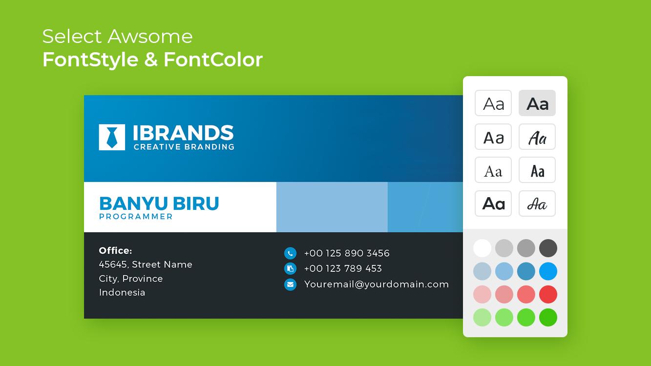 اسکرین شات 4 برنامه Business Card Maker