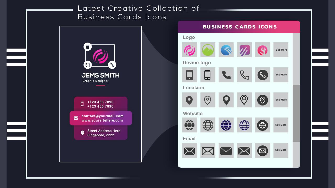 اسکرین شات 5 برنامه Business Card Maker