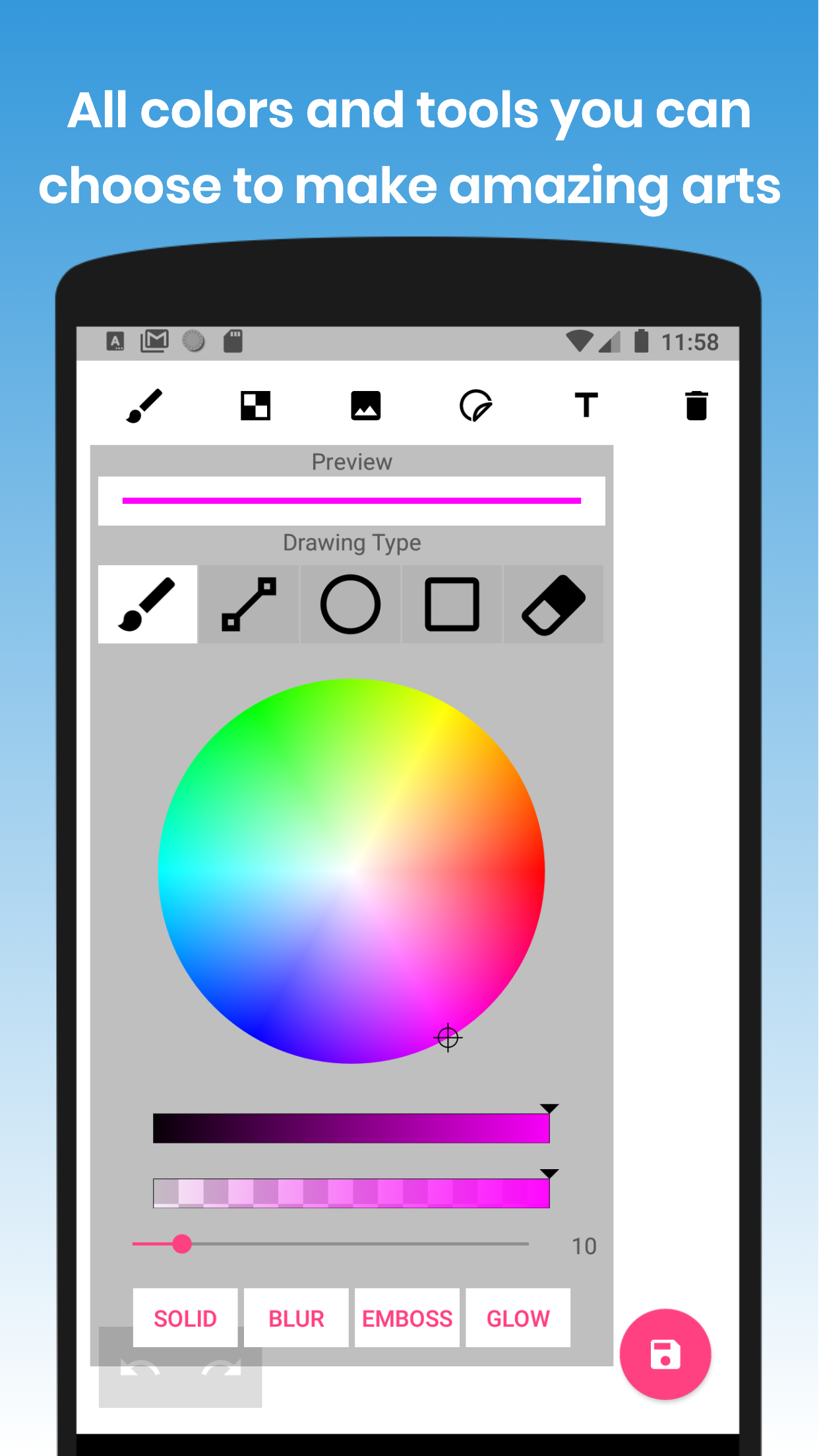 اسکرین شات برنامه Whiteboard 8