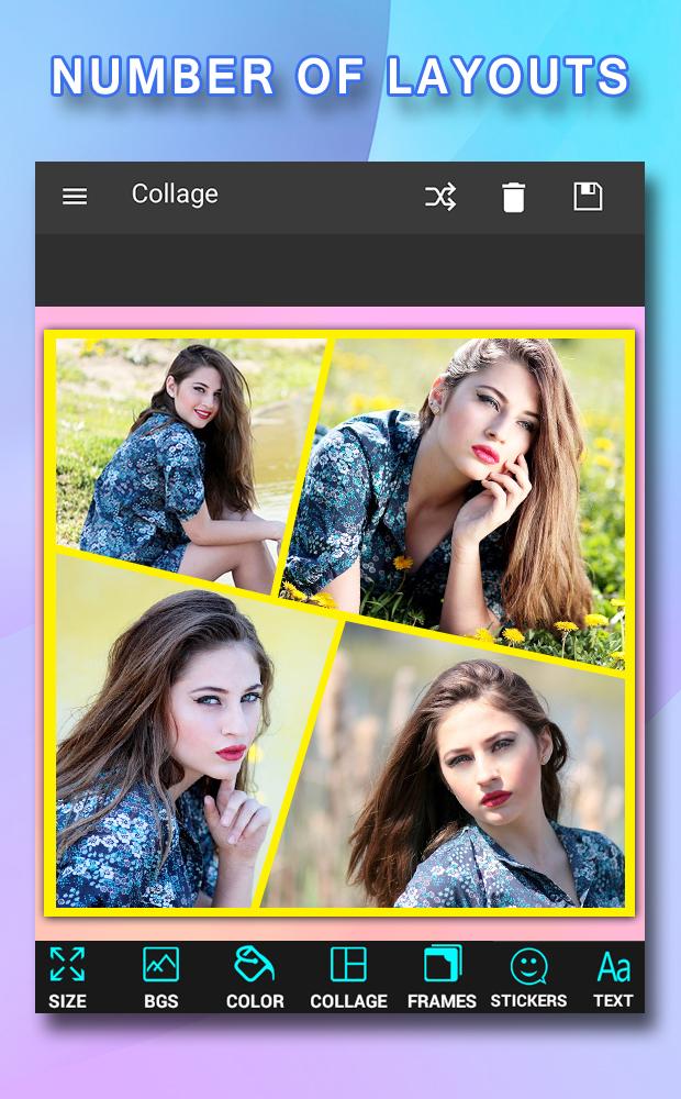 اسکرین شات 4 برنامه Pic Frames Collage