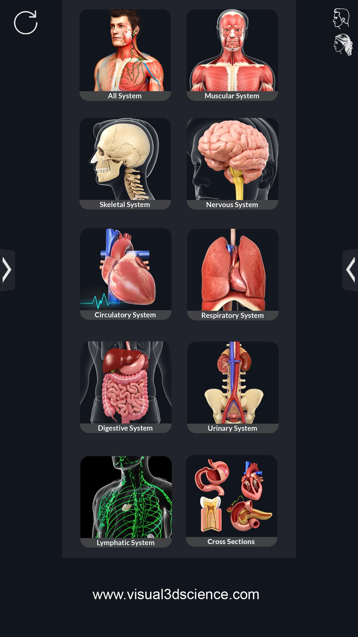 اسکرین شات 1 برنامه Human Anatomy