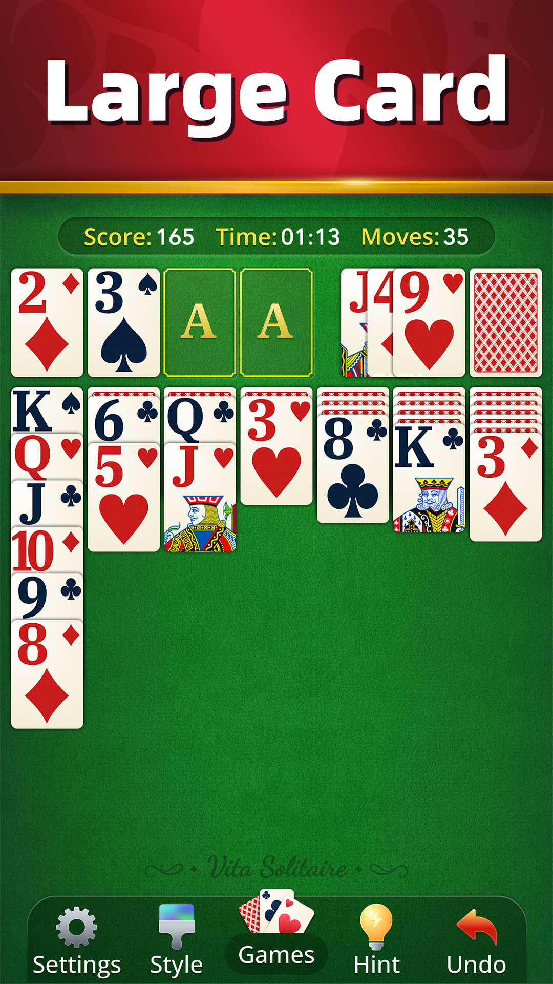 اسکرین شات 3 بازی Vita Solitaire for Seniors
