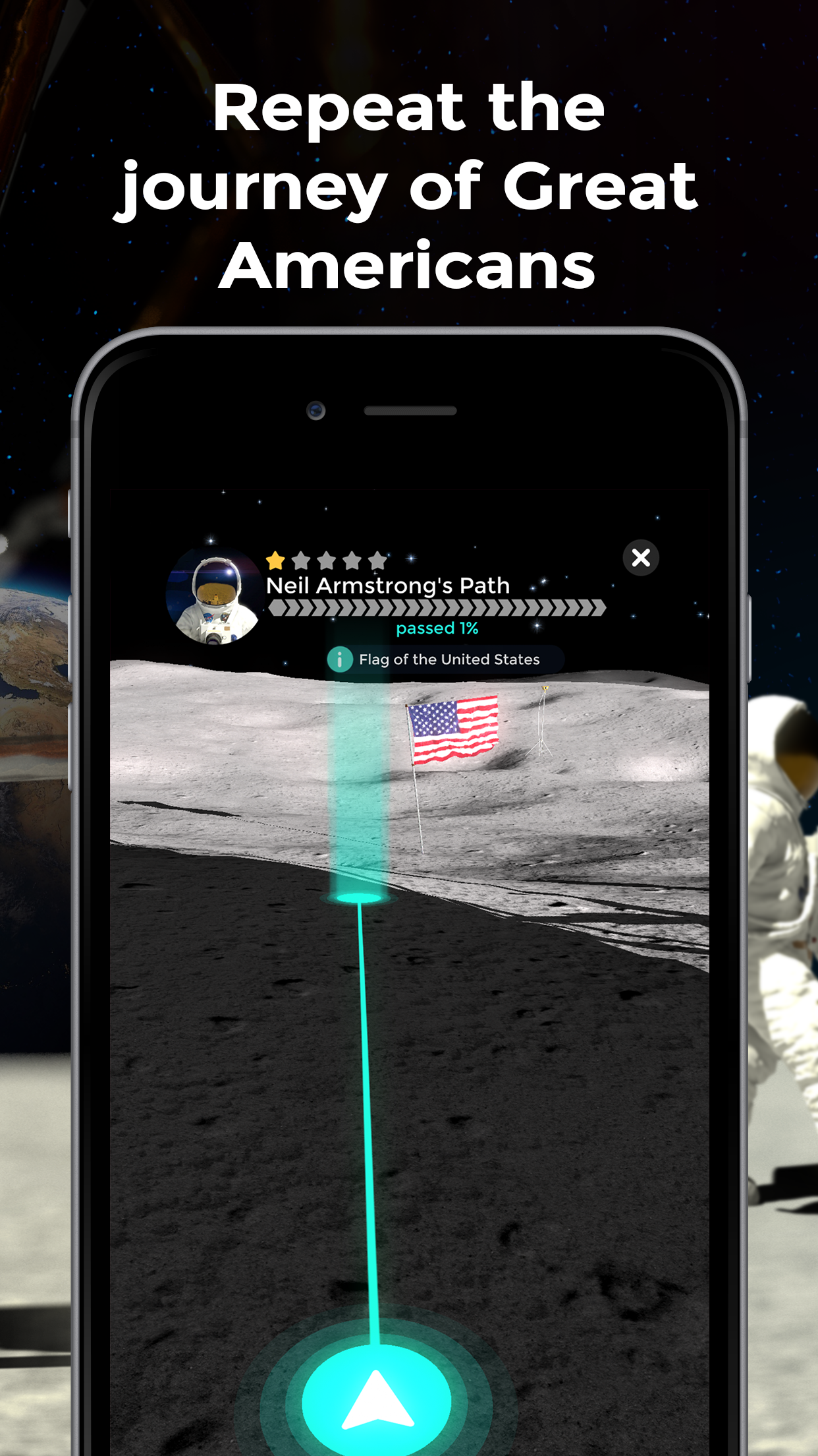 اسکرین شات 2 برنامه Moon Walk - Apollo 11 Mission