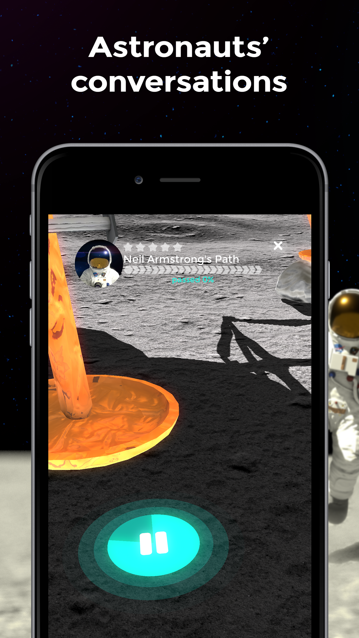 اسکرین شات 4 برنامه Moon Walk - Apollo 11 Mission