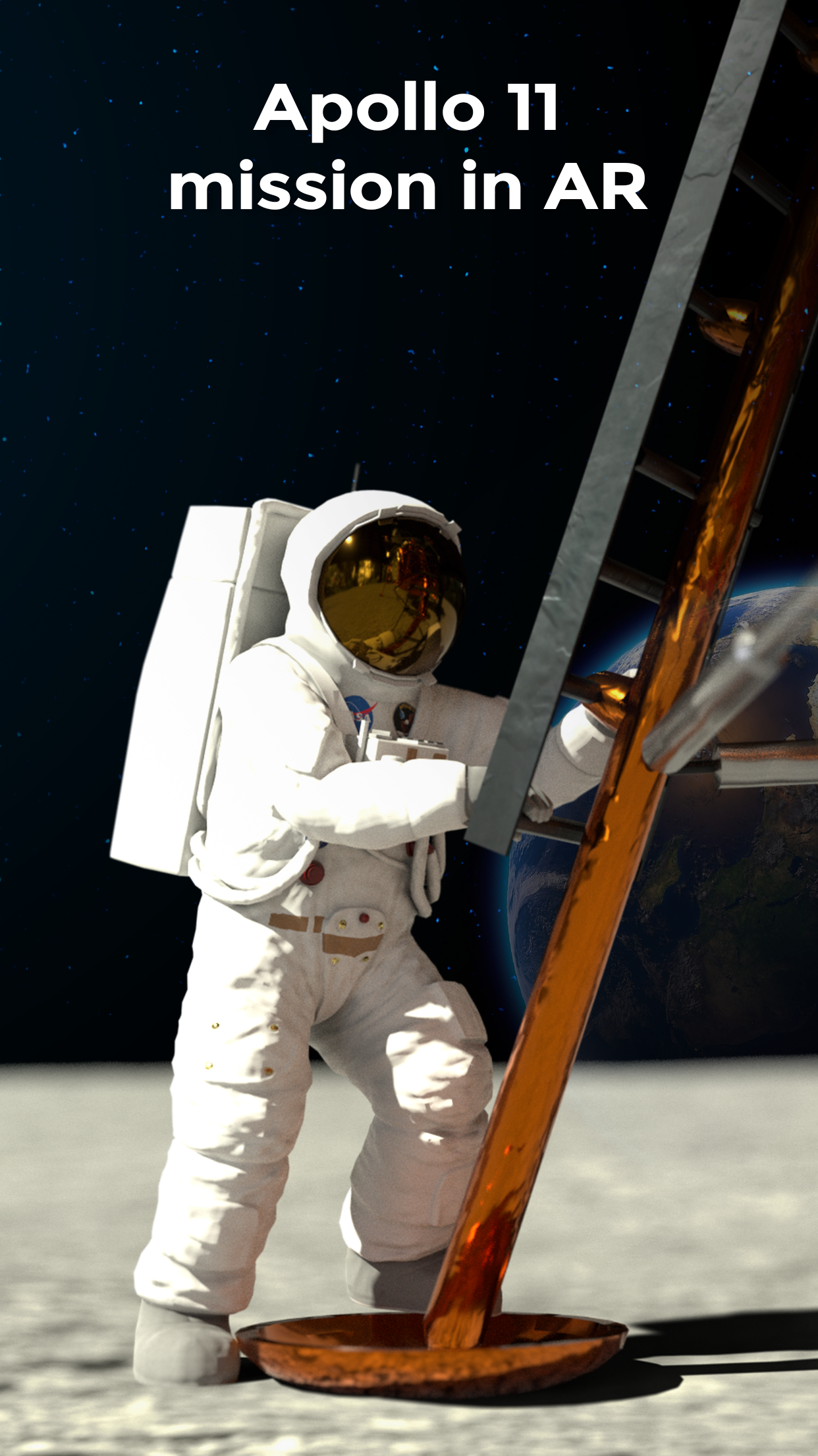اسکرین شات 1 برنامه Moon Walk - Apollo 11 Mission
