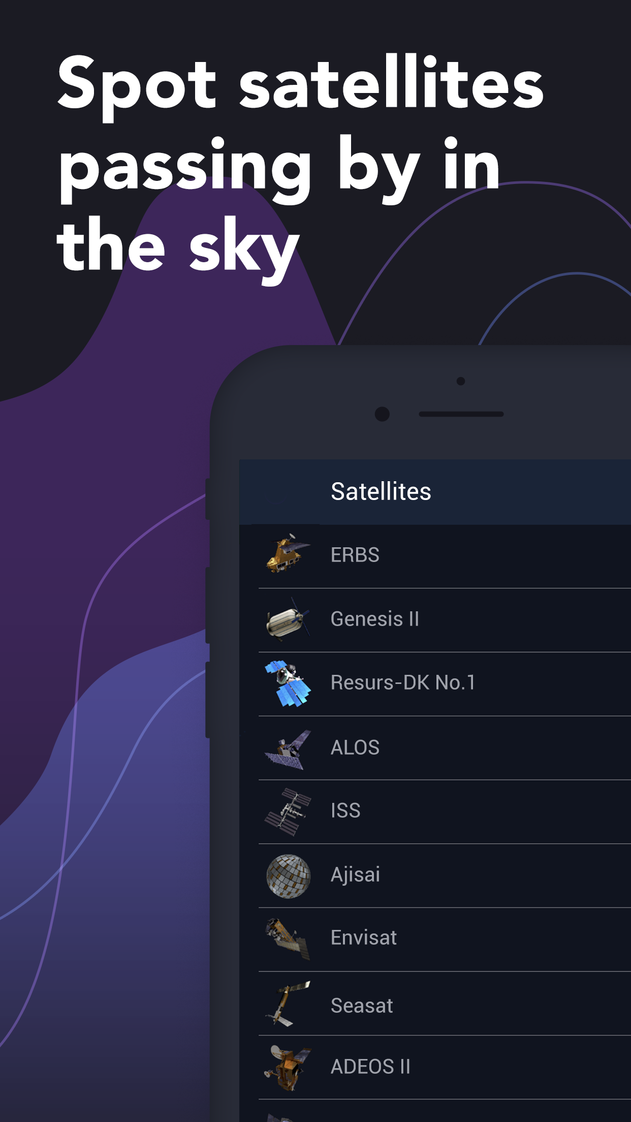اسکرین شات 1 برنامه Satellite Tracker by Star Walk