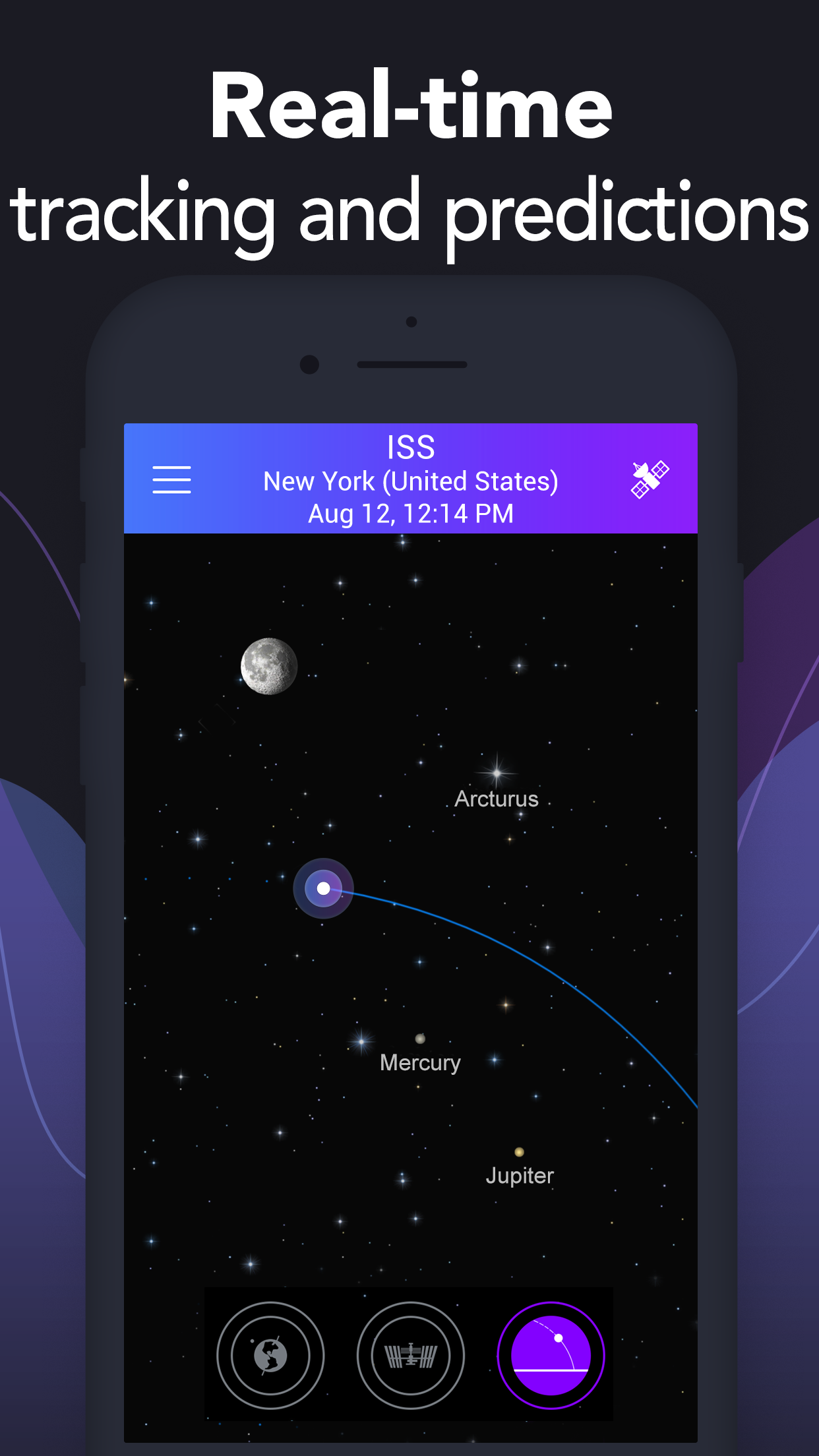 اسکرین شات 5 برنامه Satellite Tracker by Star Walk