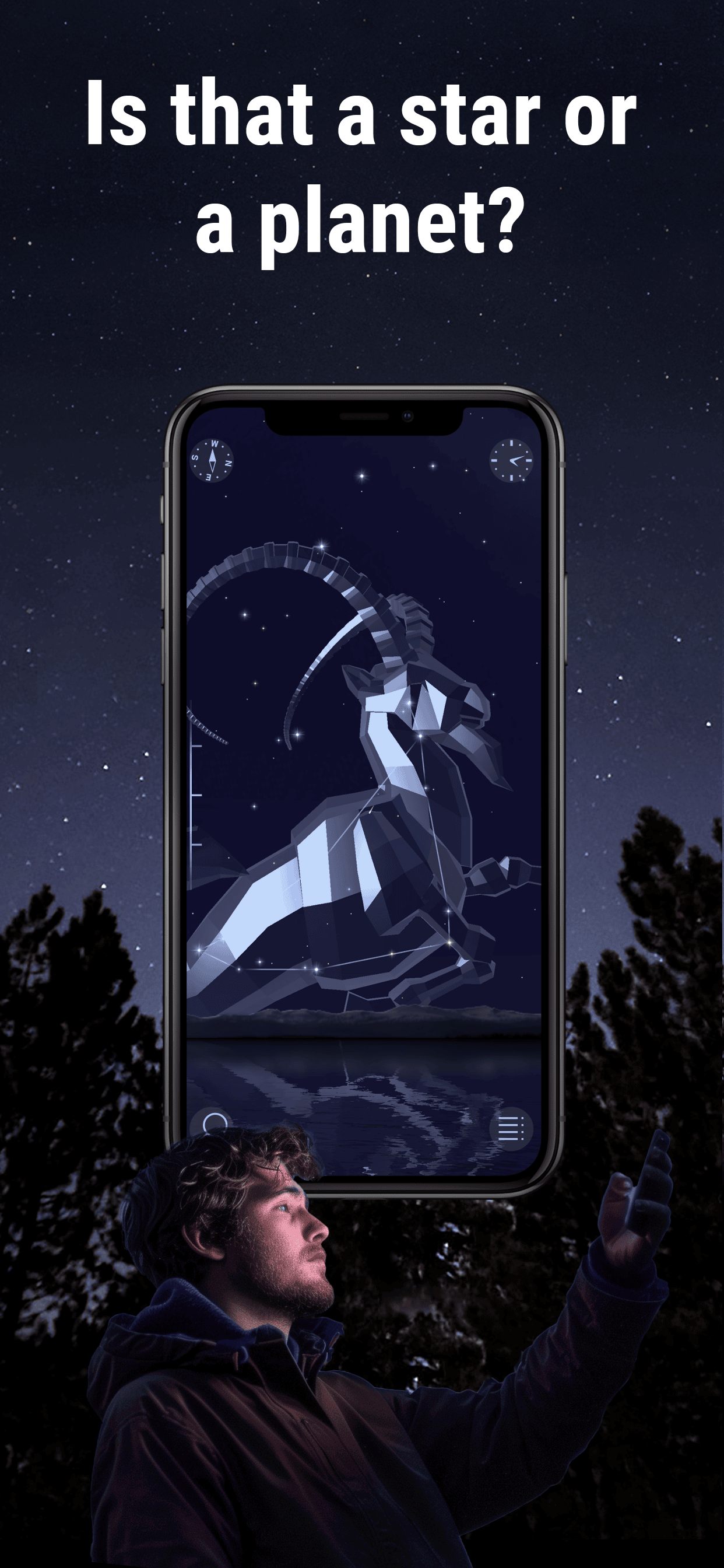 اسکرین شات 1 برنامه Star Walk 2 Plus Night Sky Map