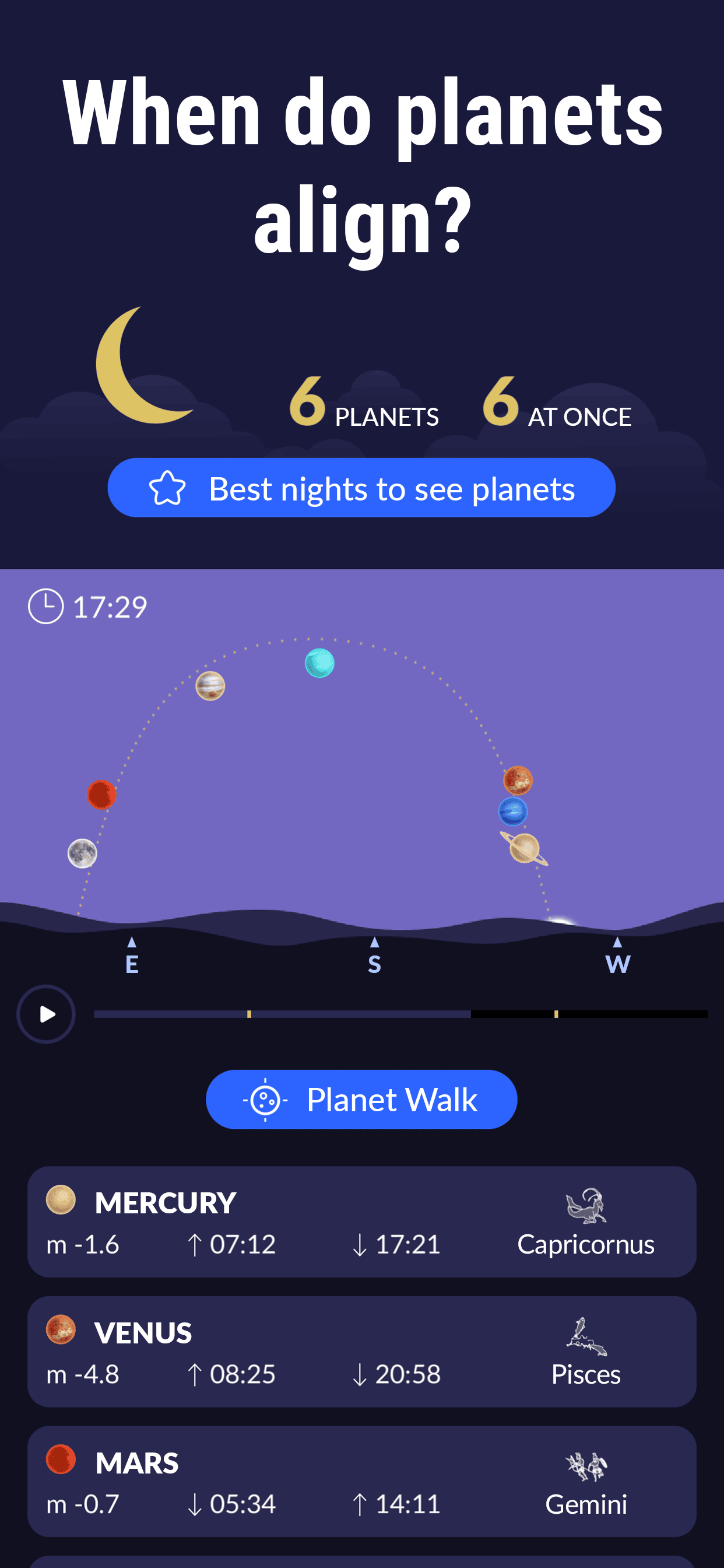 اسکرین شات 3 برنامه Star Walk 2 Plus Night Sky Map