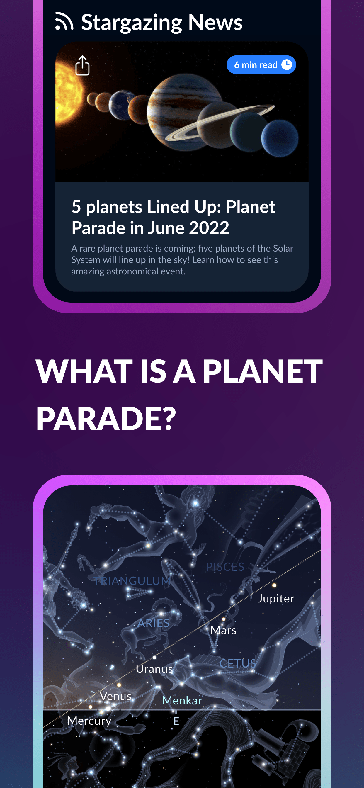 اسکرین شات 4 برنامه Sky Tonight - Star Gazer Guide