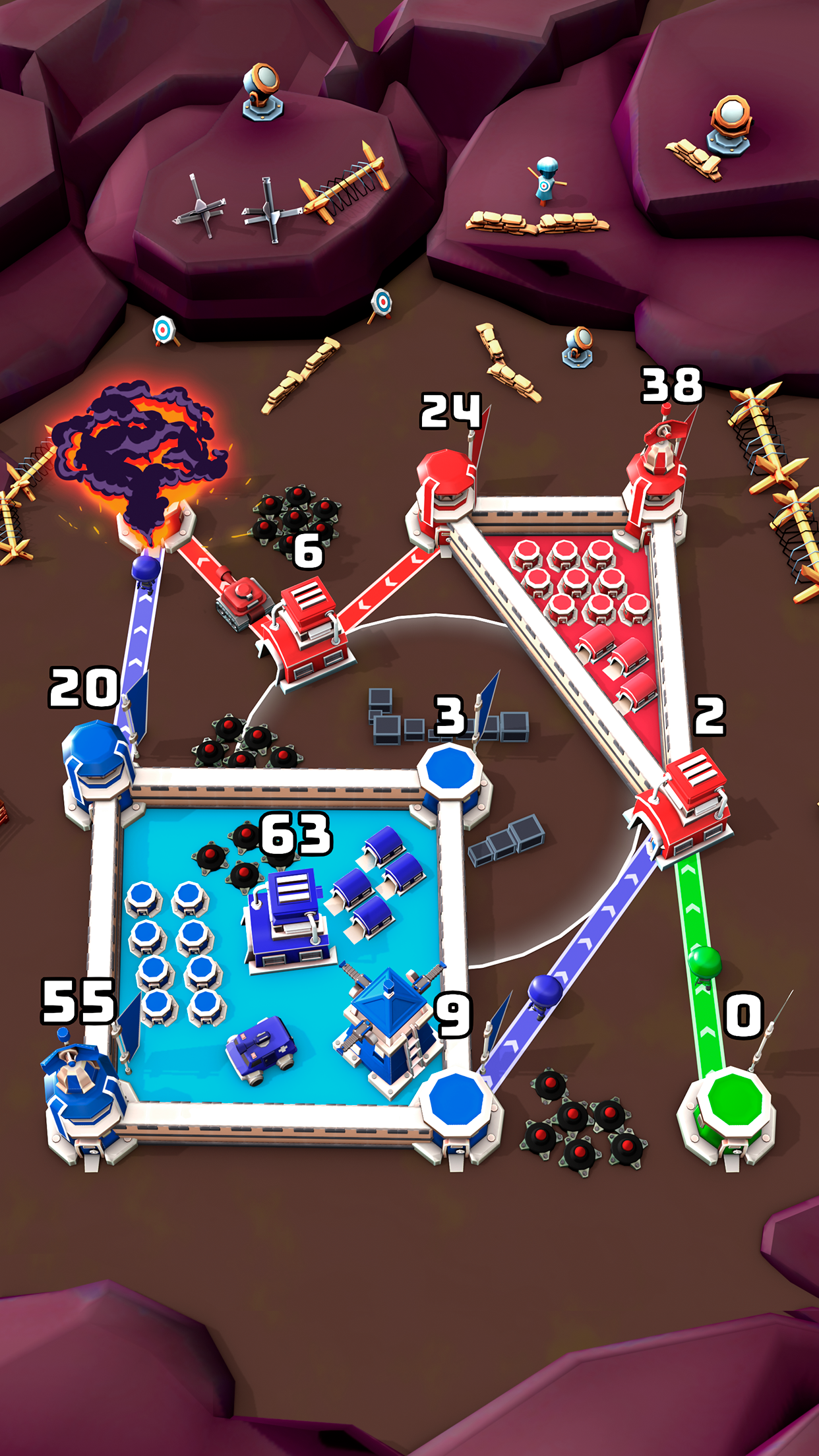 اسکرین شات 2 بازی Tower Battle: Connect Towers