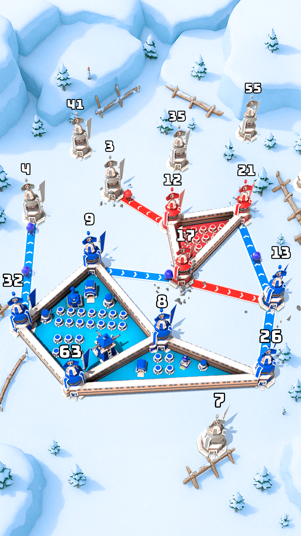 اسکرین شات 3 بازی Tower Battle: Connect Towers