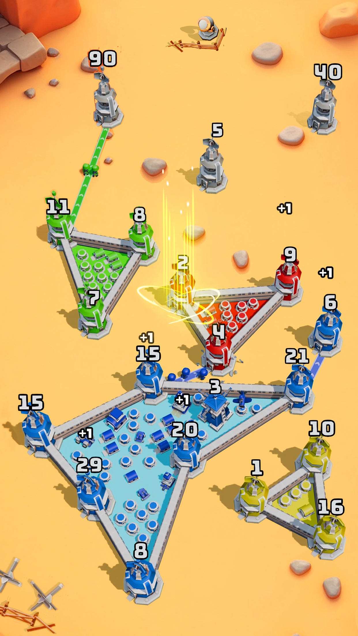 اسکرین شات 1 بازی Tower Battle: Connect Towers