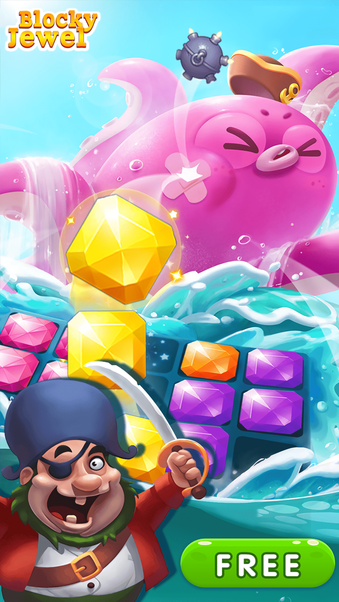 اسکرین شات 3 بازی Blocky Jewel