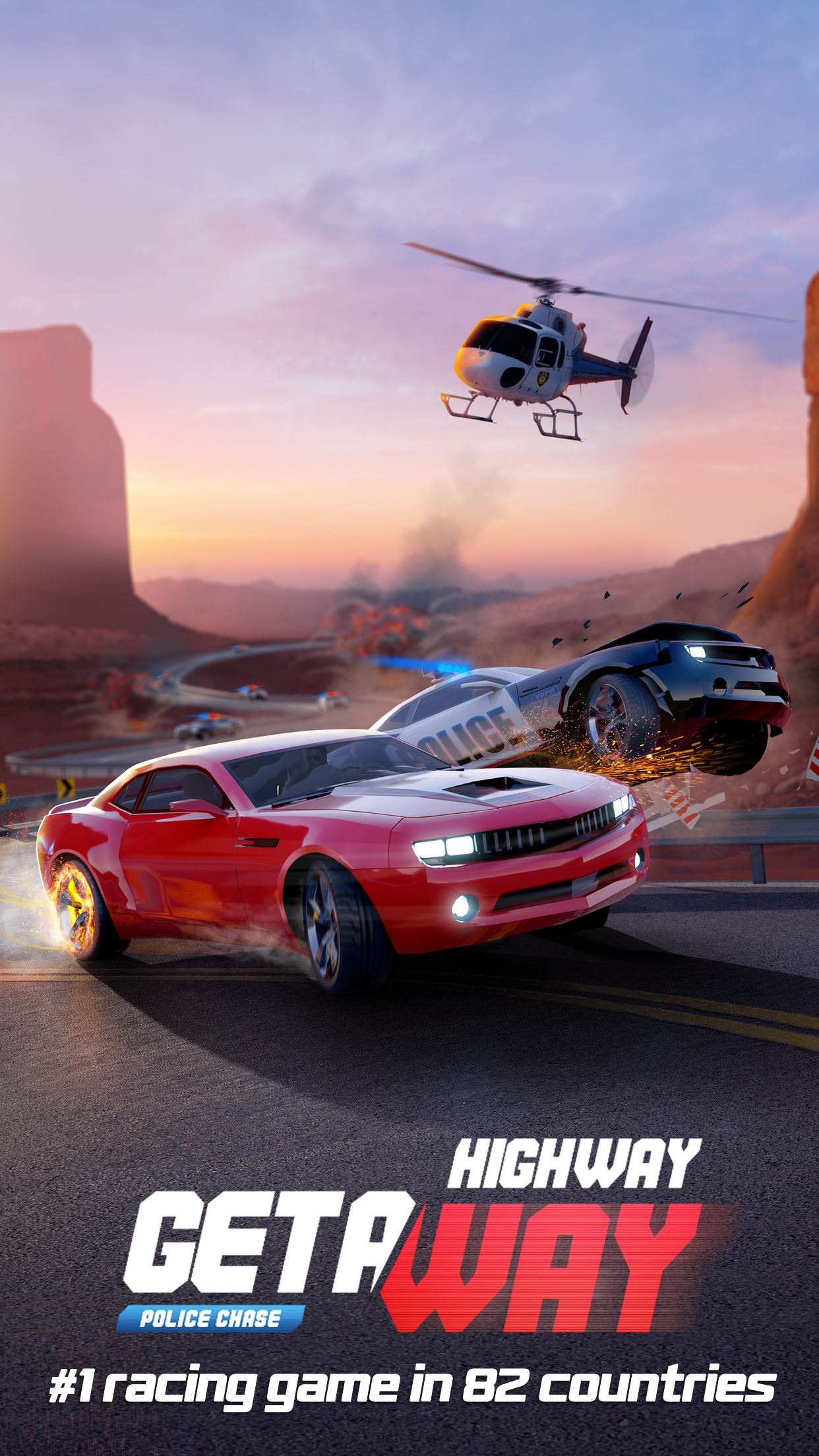 اسکرین شات 1 بازی Highway Getaway: Police Chase